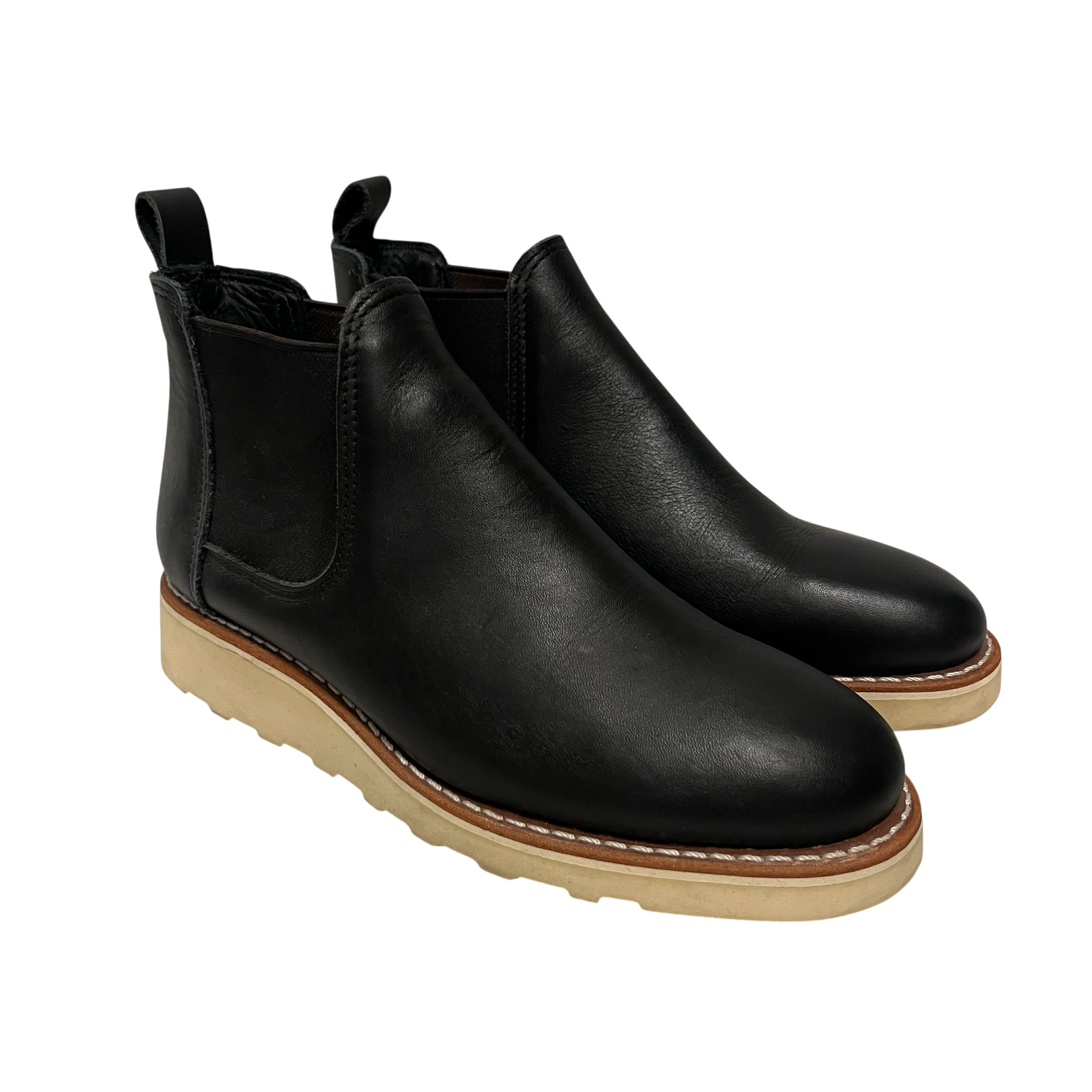 RED WING/Chelsea Boots/US 7.5/Leather/BLK/ view 1
