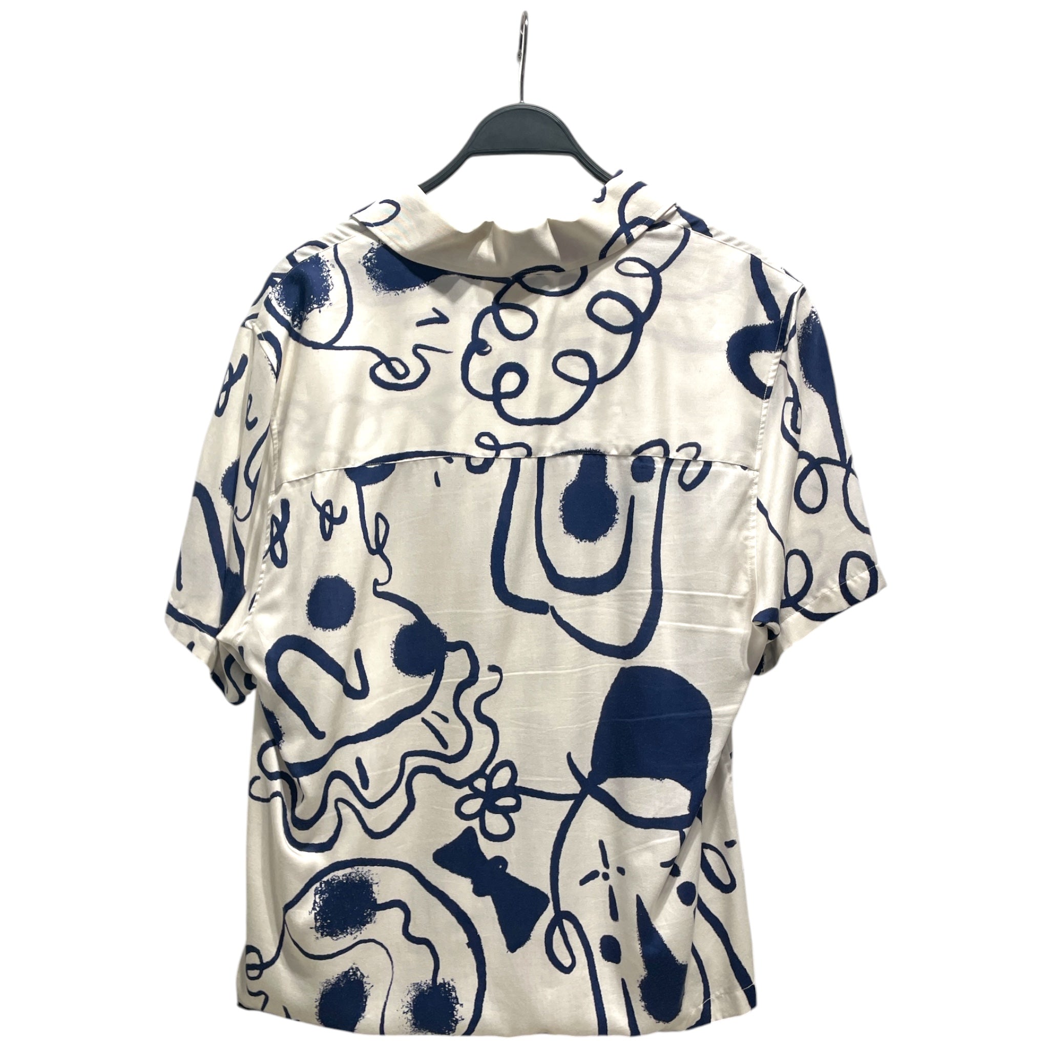 FAR AFIELD/Hawaiian Shirt/3/Cotton/WHT/All Over Print/Busey SS Shirt Clowny view 2