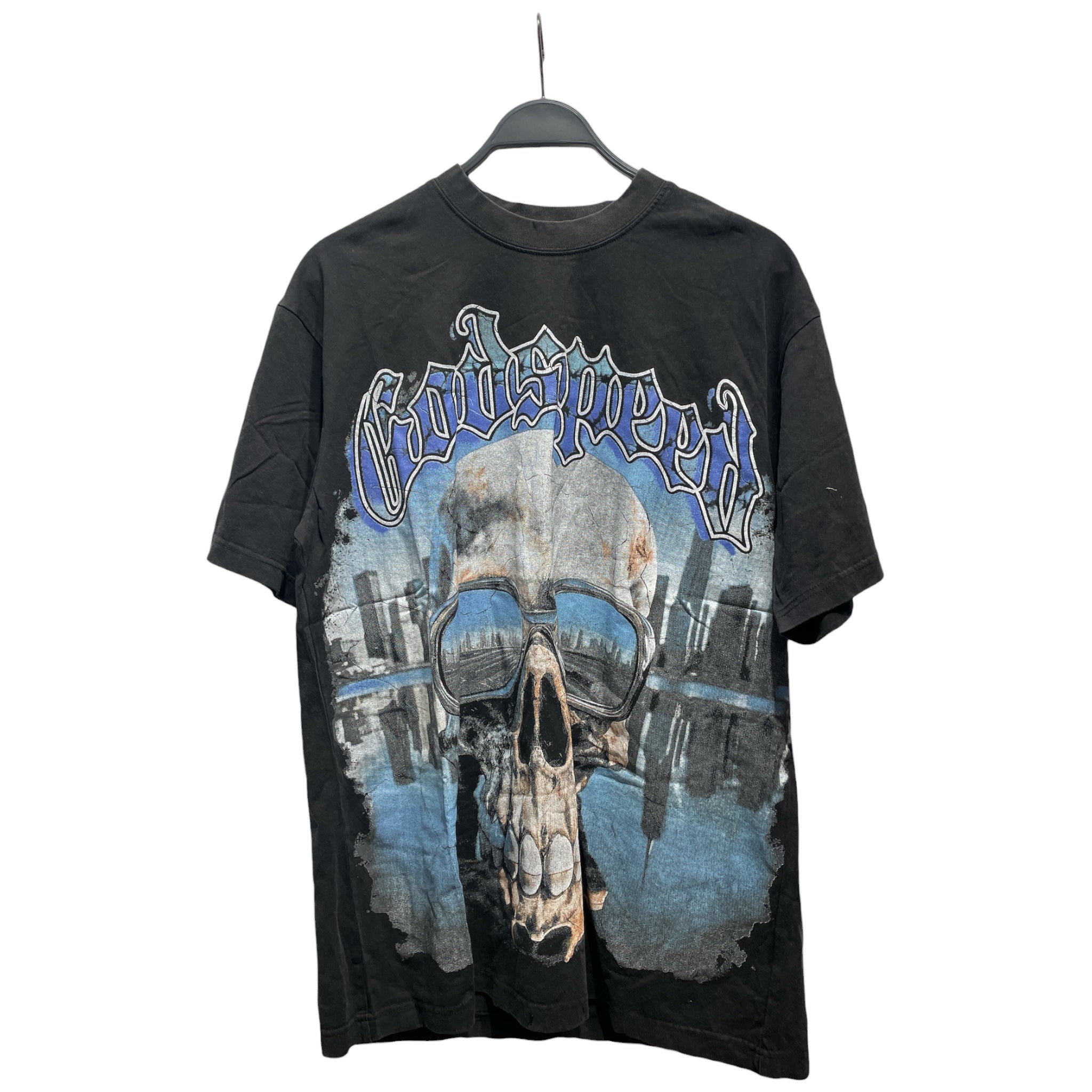 GODSPEED NEW YORK/T-Shirt/M/Cotton/BLK/Graphic/Skull Sunglasses Tee view 1