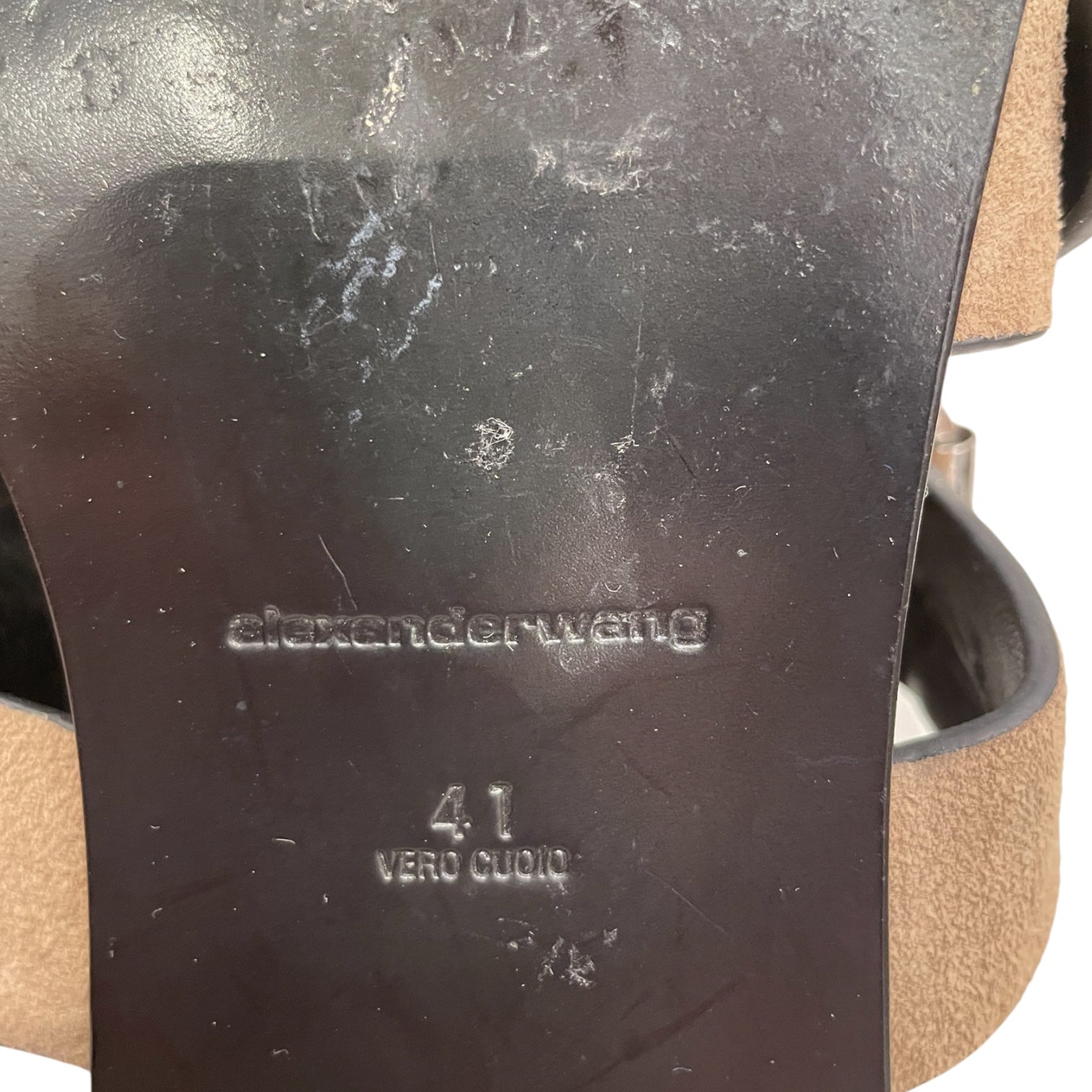 Alexander Wang/Sandals/EU 41/Suede/KHK/METAL HARDWARE SANDAL view 7