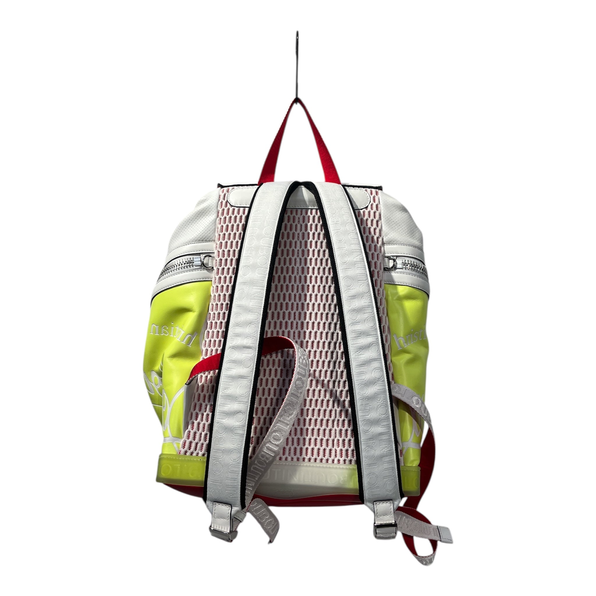 Christian Louboutin/Backpack/YEL/EXPLORAFUNK, WHITE & NEON YEL view 2