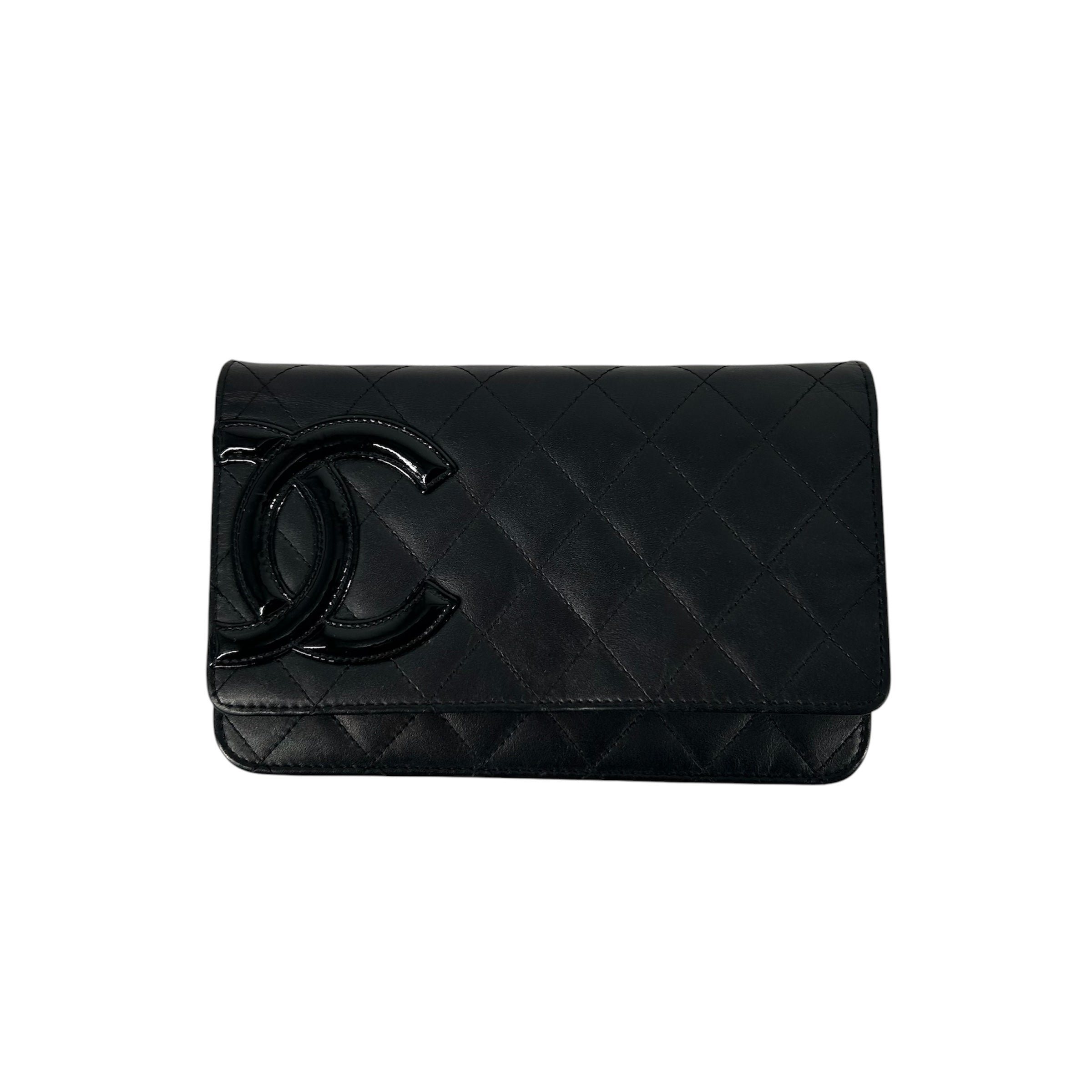 CHANEL/Cross Body Bag/BLK/CHAIN CAMBON/ CROSS BODY view 1