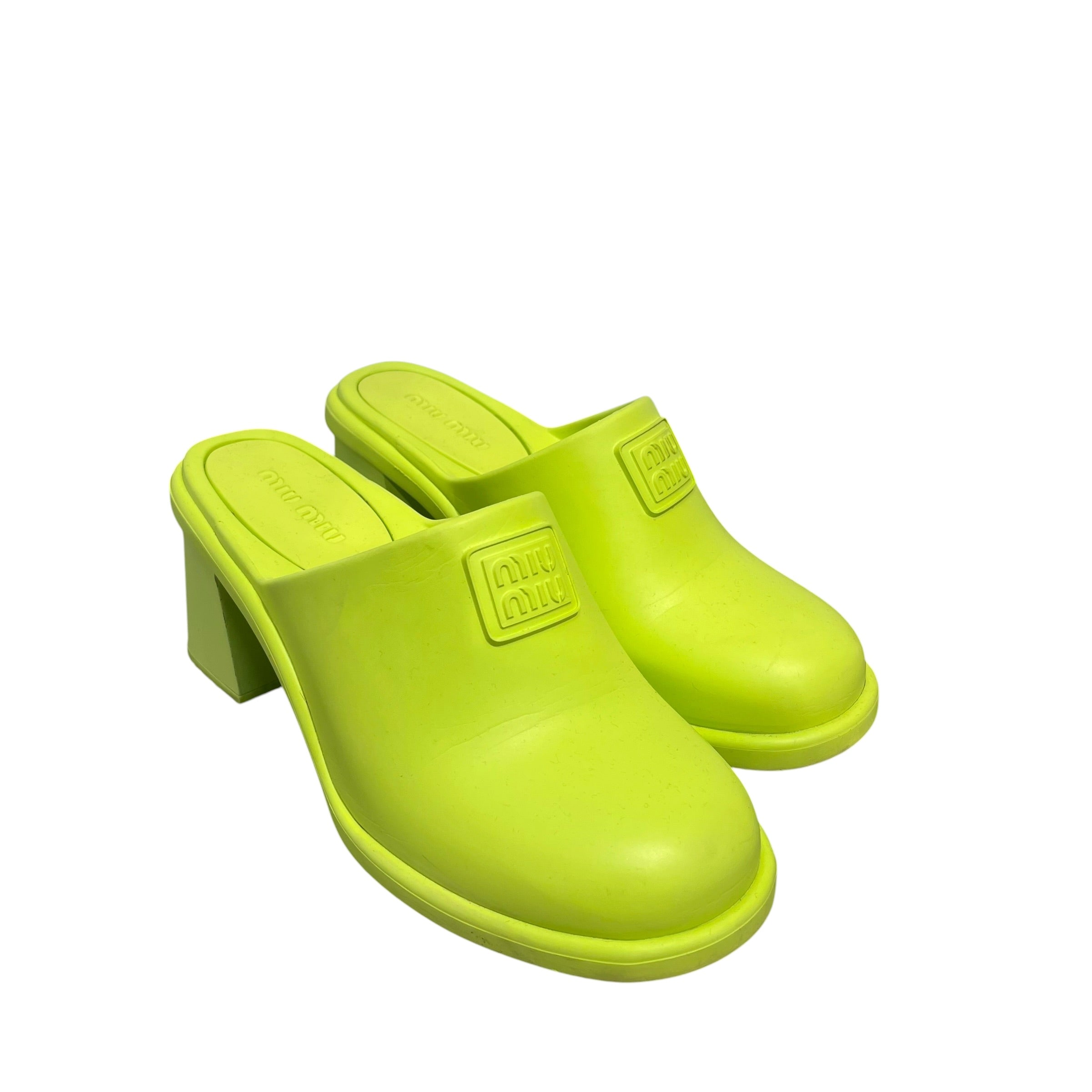 MIU MIU/Heels/EU 41/GRN/slide heel extralight view 1