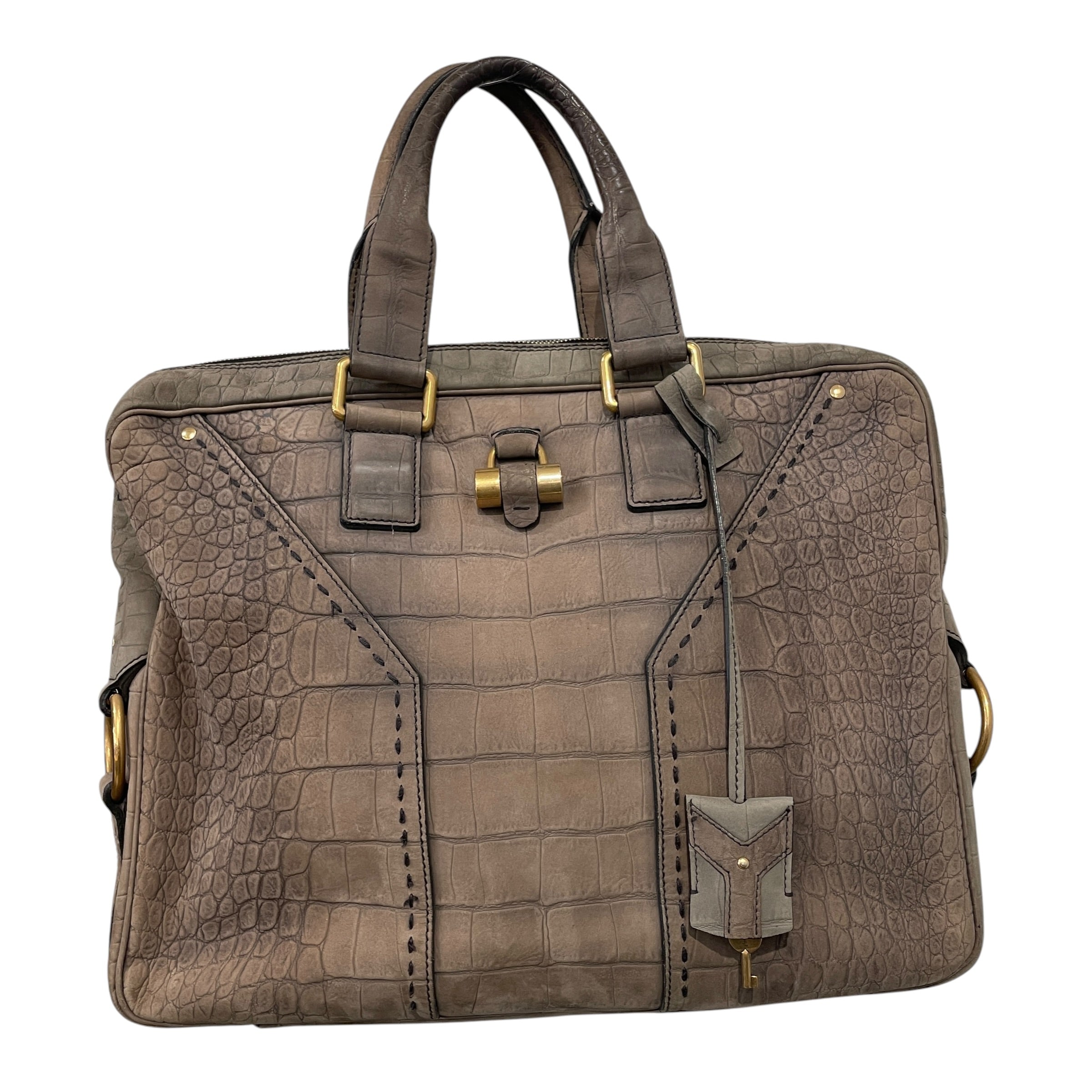 YVES SAINT LAURENT/Hand Bag/Leather/GRY/X679WCQ view 1