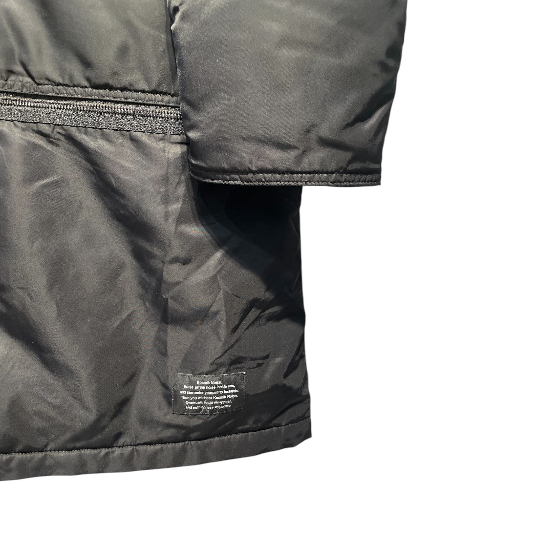 UNDERCOVER/Trench Coat/L/Acrylic/BLK/Zip off bottom view 4