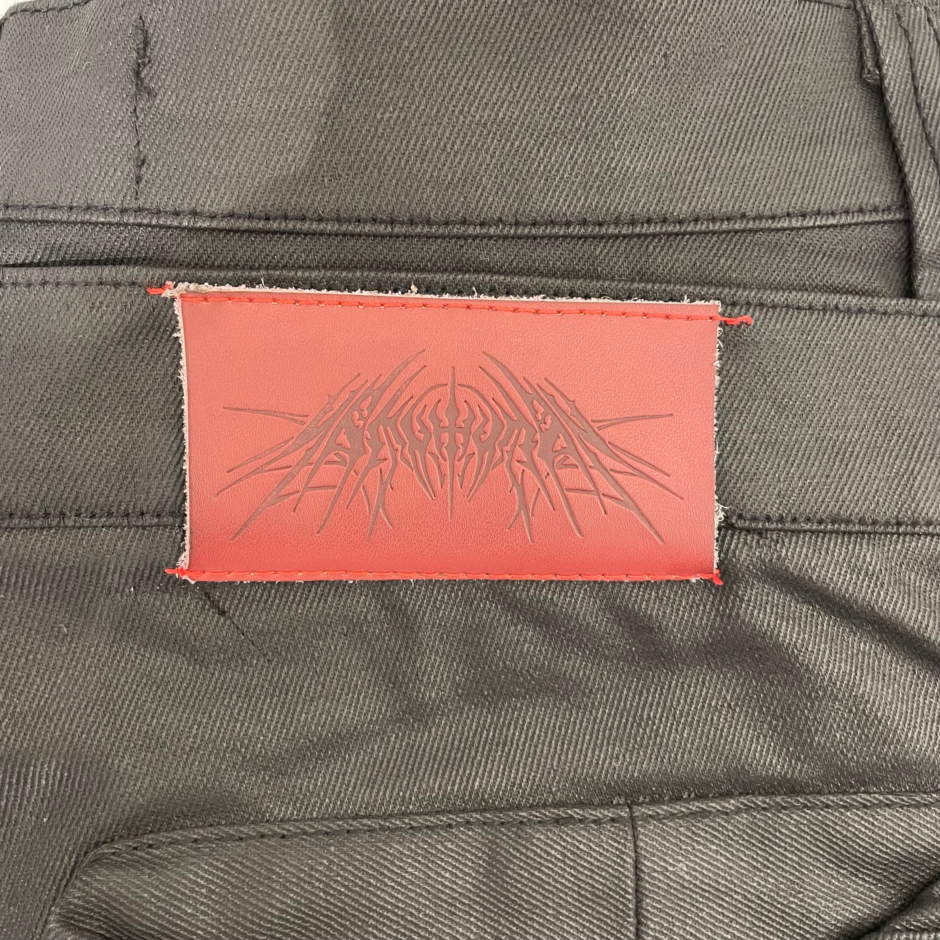 HUMAN EXTINCTION/Cargo Pants/34/Cotton/BLK/LAYERED WAX CARGO view 5