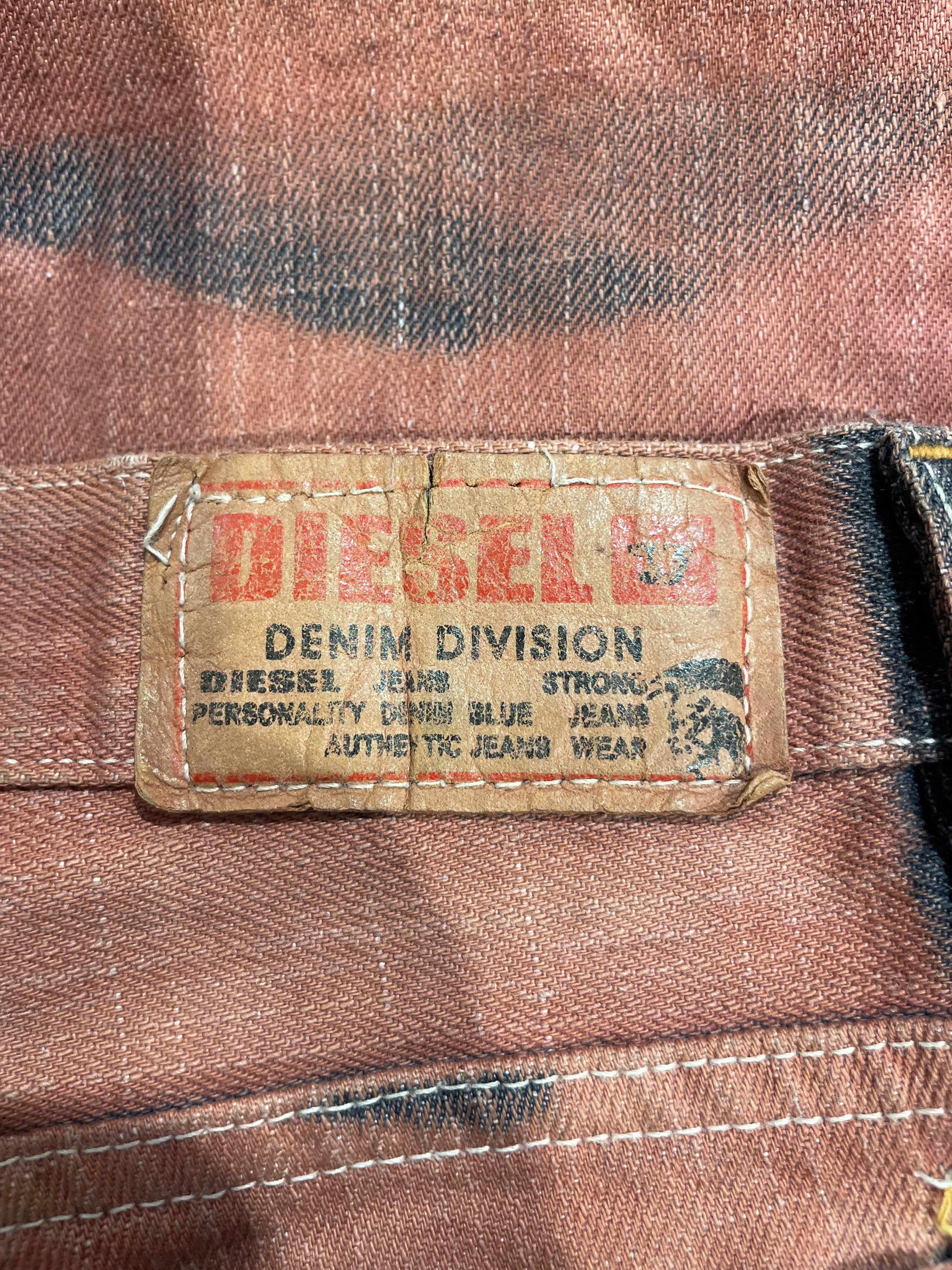 DIESEL/Straight Pants/33/Cotton/BRD/Red Dyed view 4