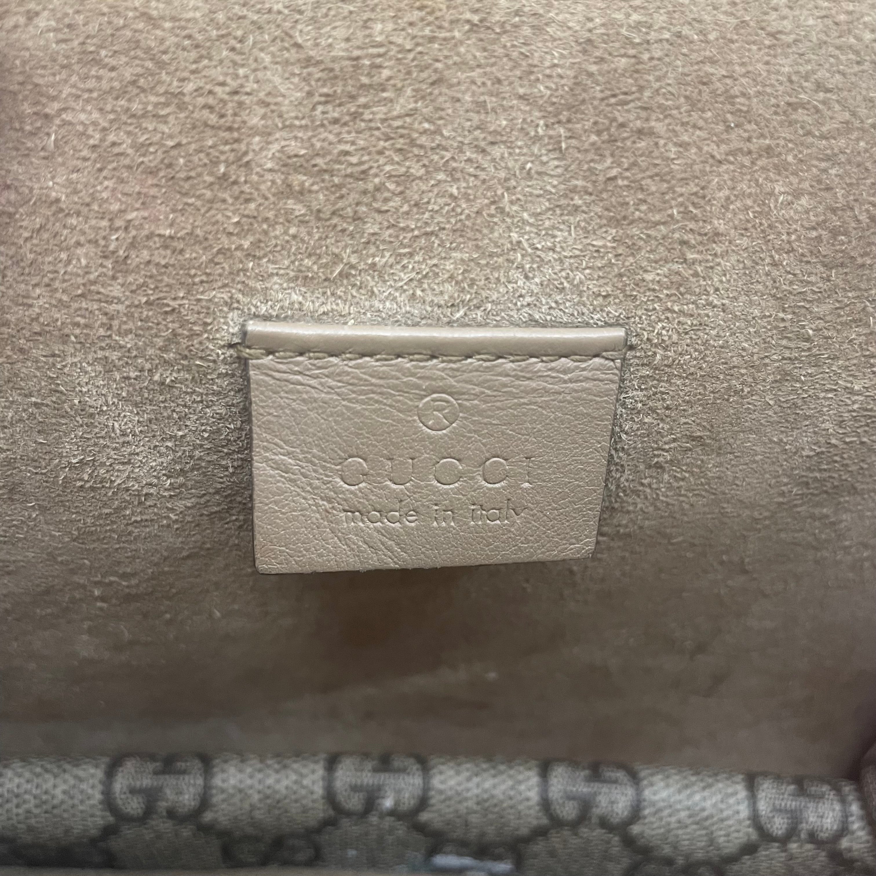 GUCCI/Cross Body Bag/Monogram/Cotton/KHK/DIONYSUS BAG/SNAKE CLIP view 7