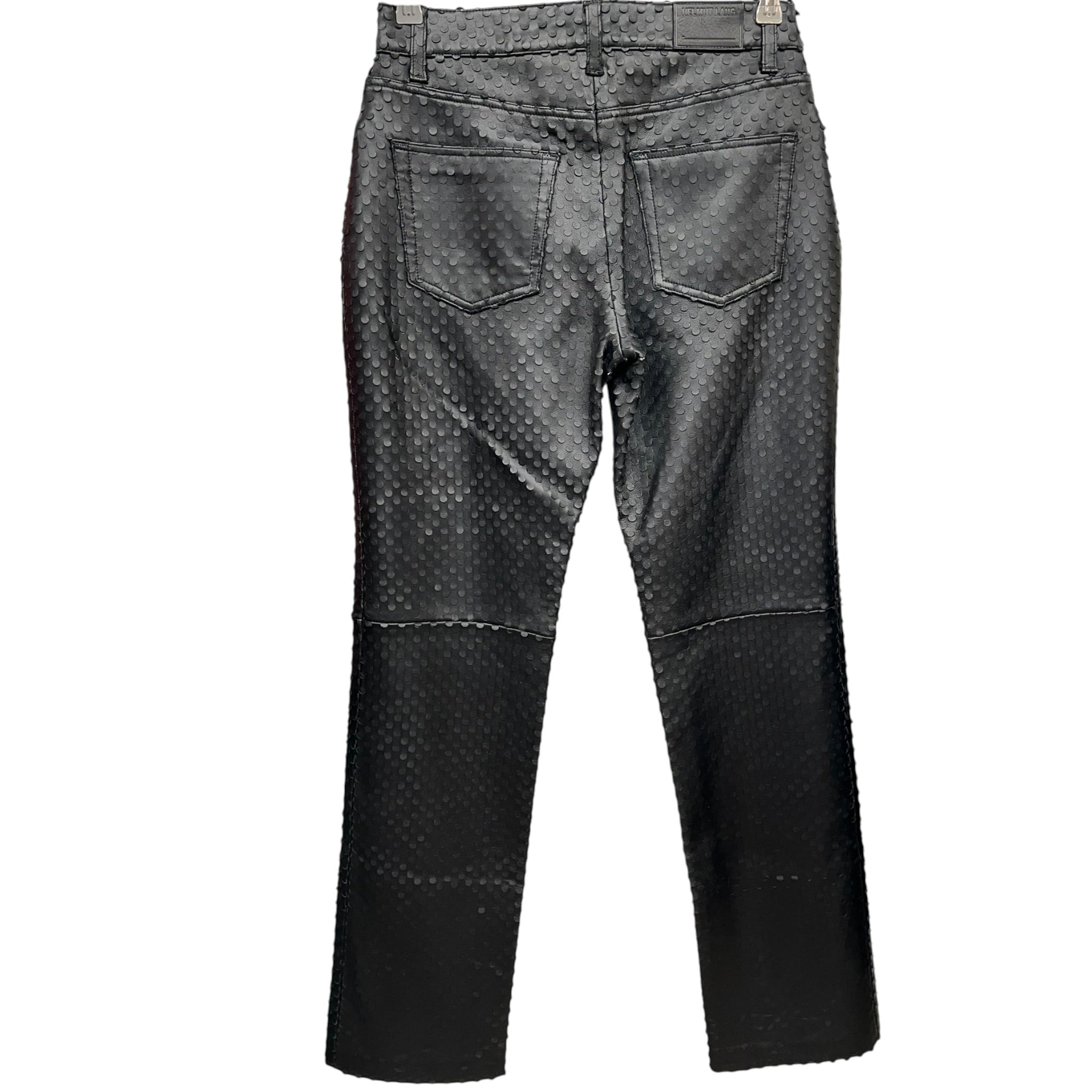 Helmut Lang/Bottoms/29/Leather/BLK/hole punch effect 2 layer view 3