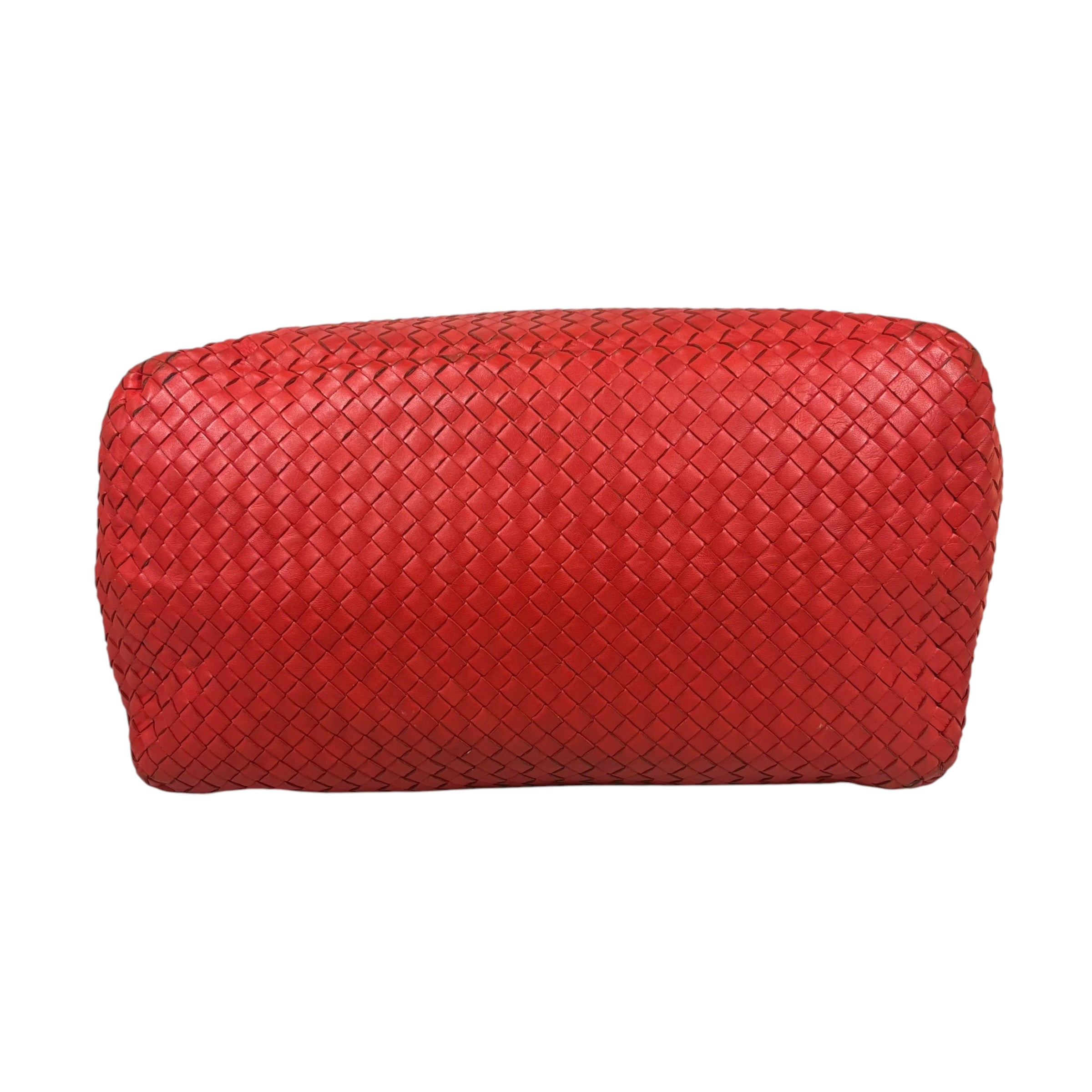 BOTTEGA VENETA/Tote Bag/Leather/RED/Intrecciato Medium Tote view 3