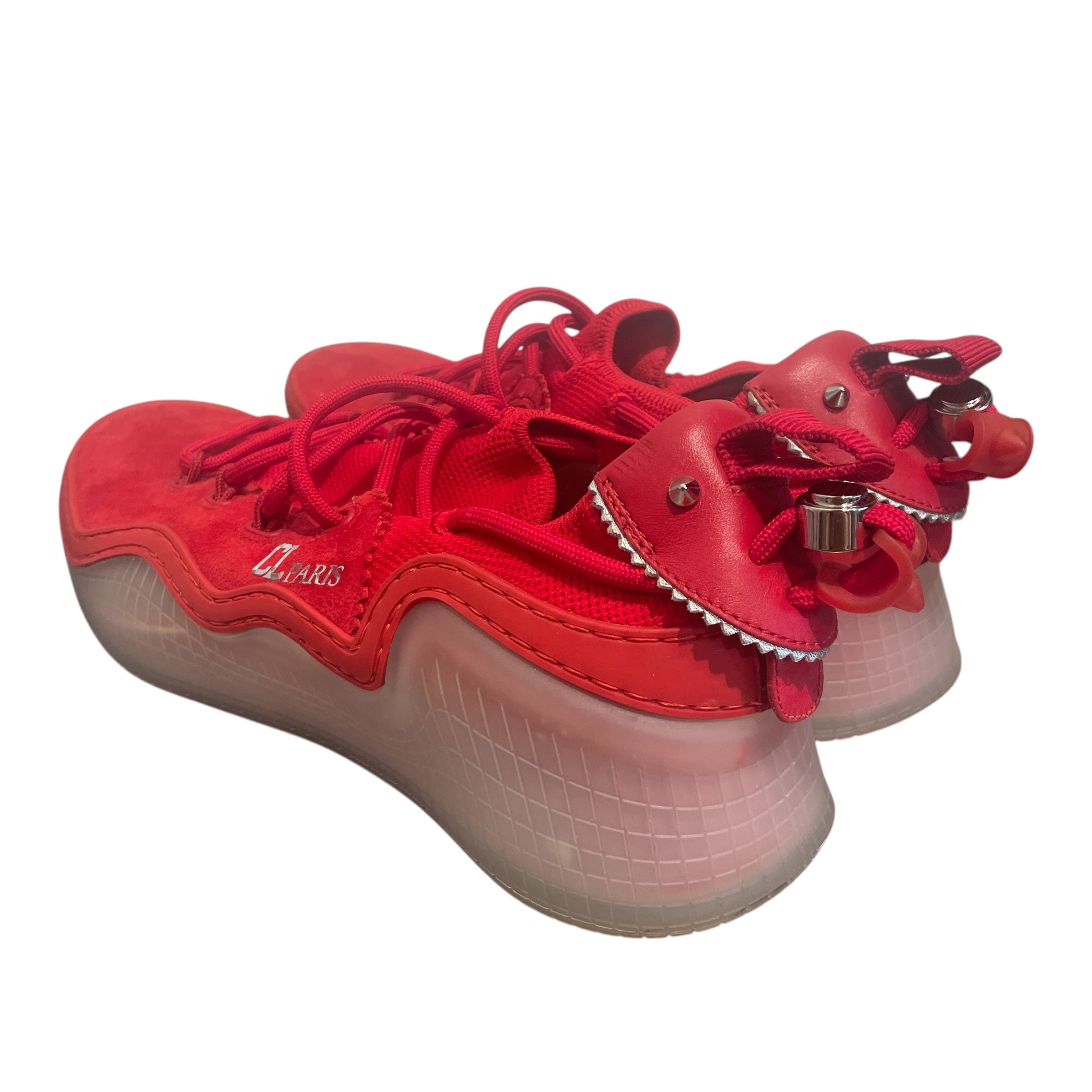 Christian Louboutin/Low-Sneakers/EU 39.5/Border/RED/Arpoador Low Top Sneaker view 2