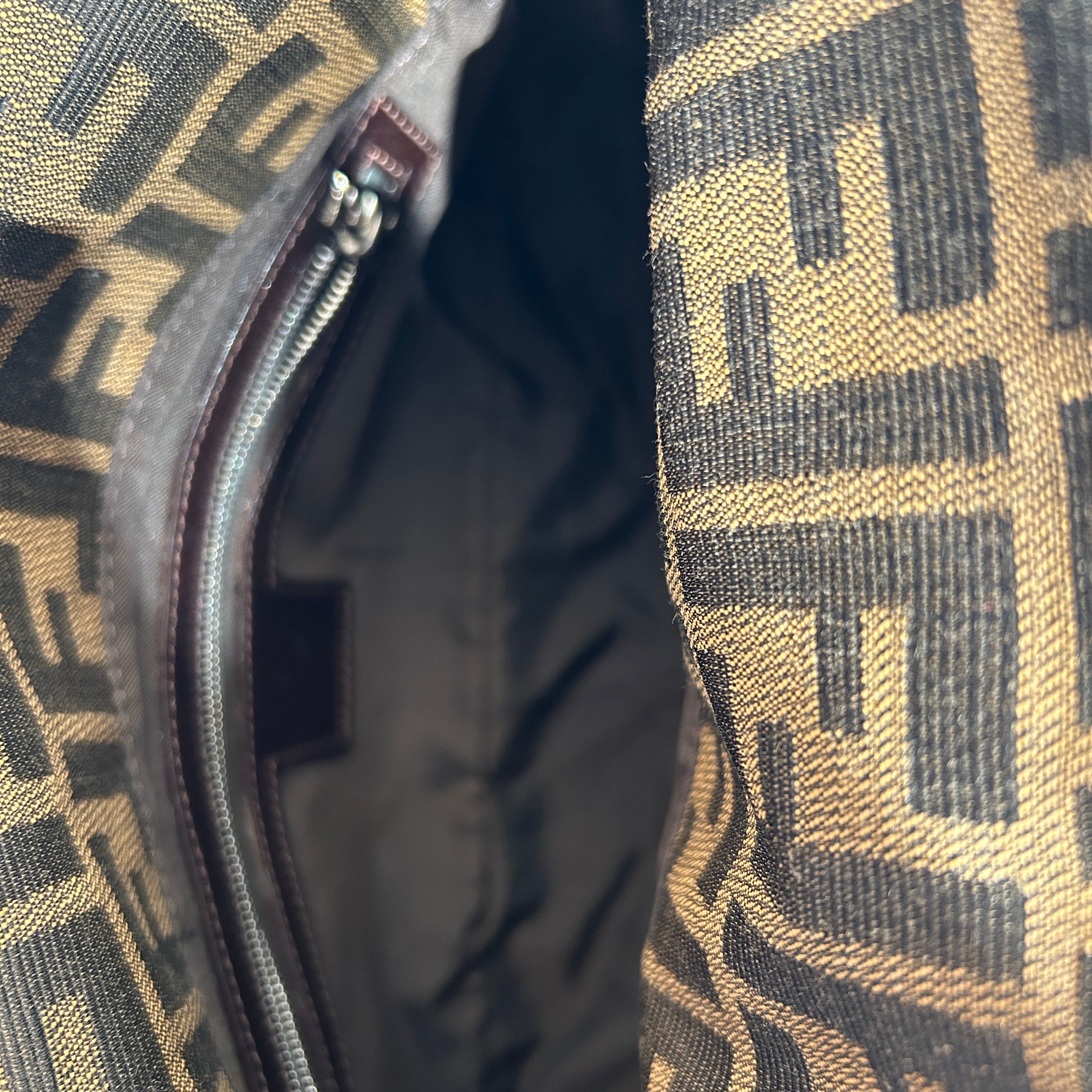 FENDI/Hand Bag/Monogram/Cotton/BRW/zucca baguette view 4