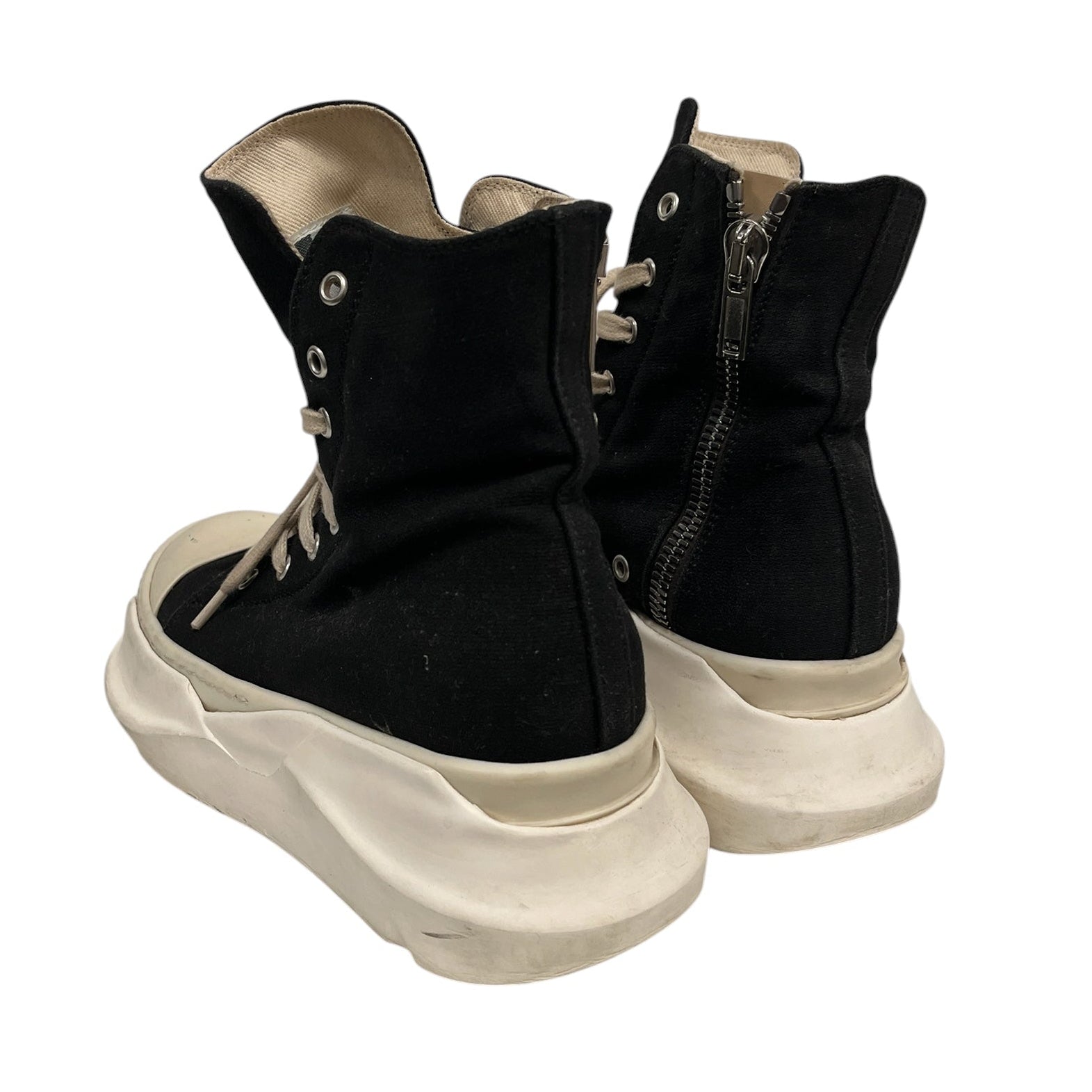 RICK OWENS DRKSHDW/Hi-Sneakers/US 6/Cotton/BLK/ABSTRACT HIGH view 2