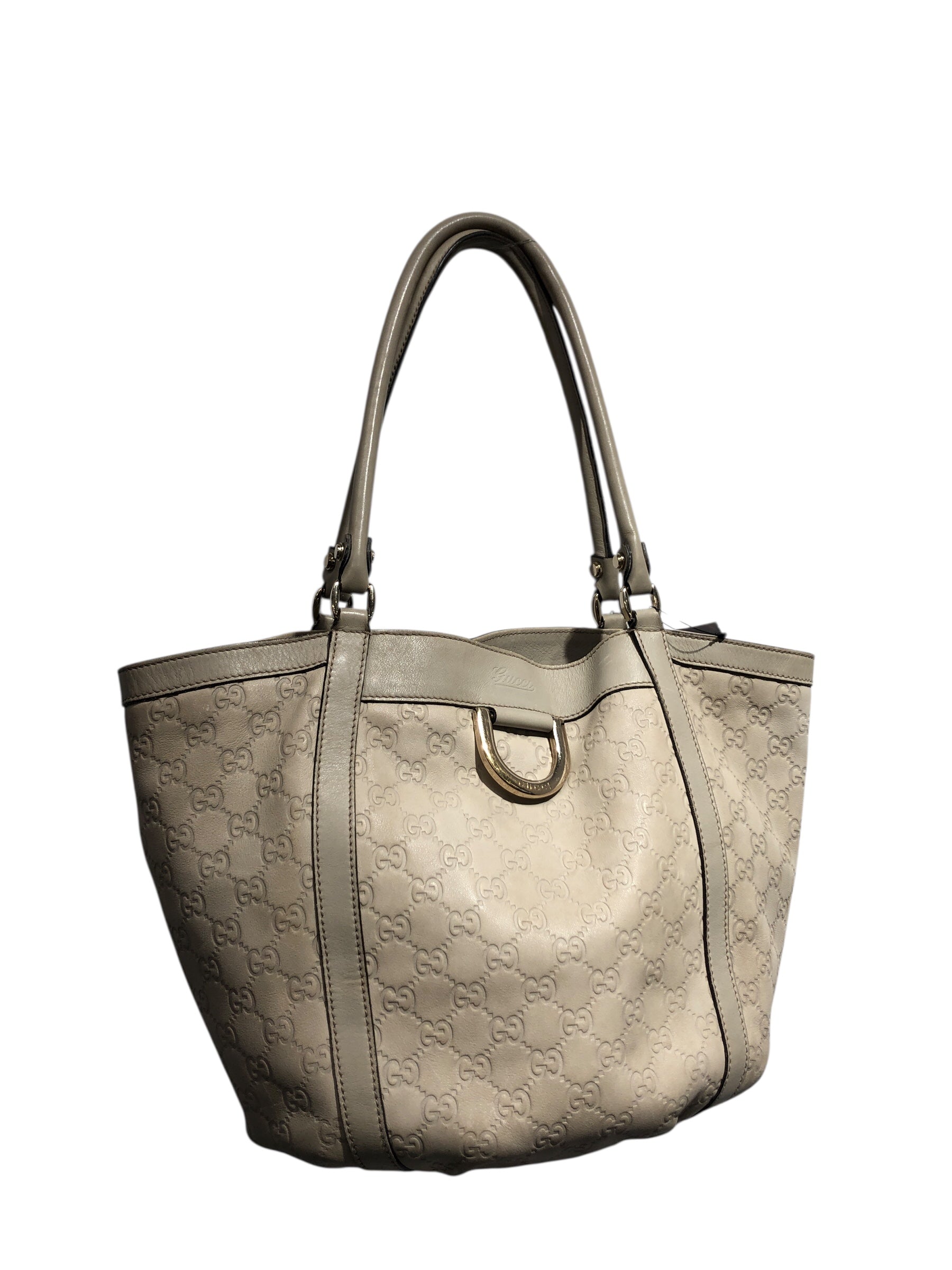 GUCCI/Tote Bag/Monogram/Leather/GRY/ABBY view 1