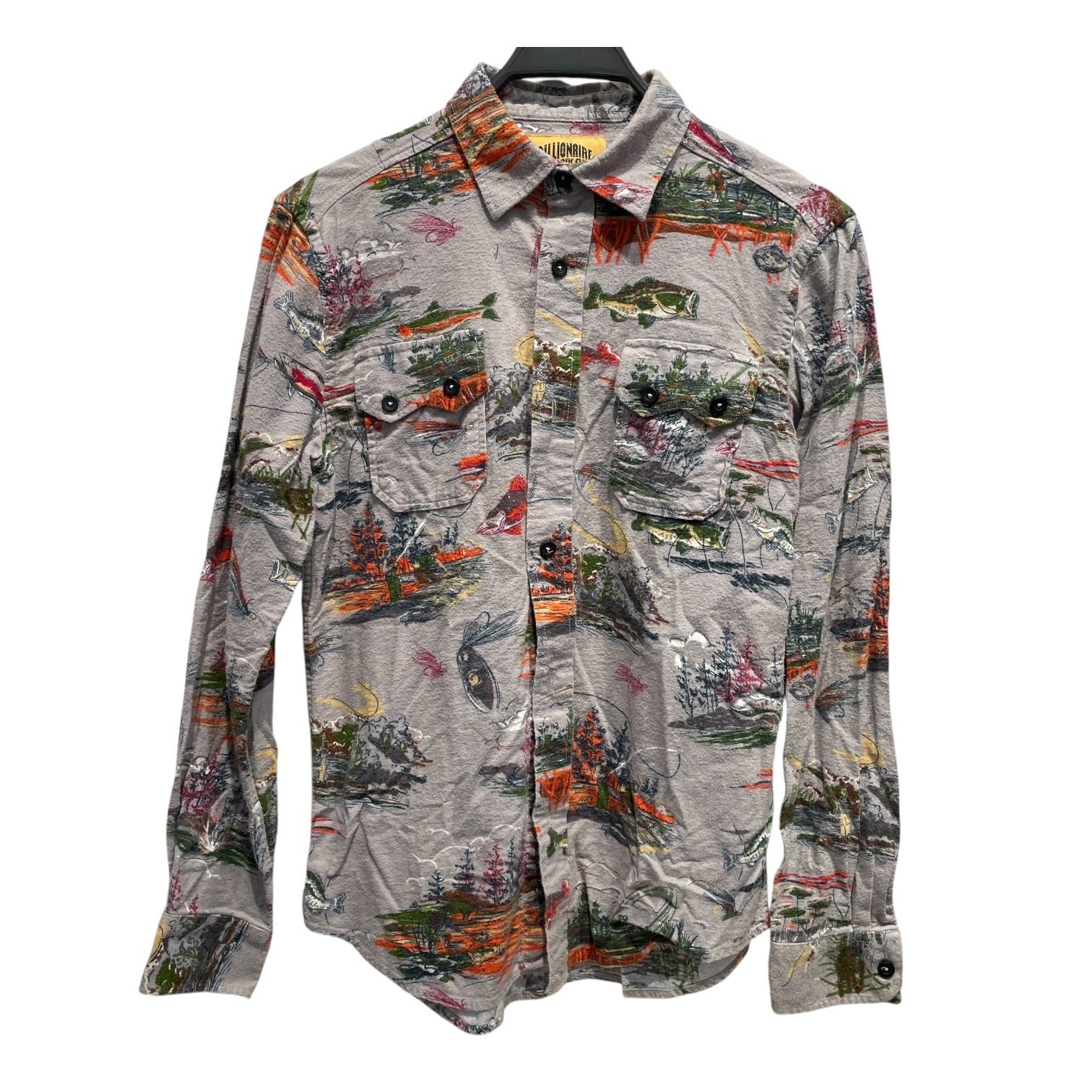 BILLIONAIRE BOYS CLUB/LS Shirt/S/Cotton/MLT/All Over Print/Fishing theme view 1