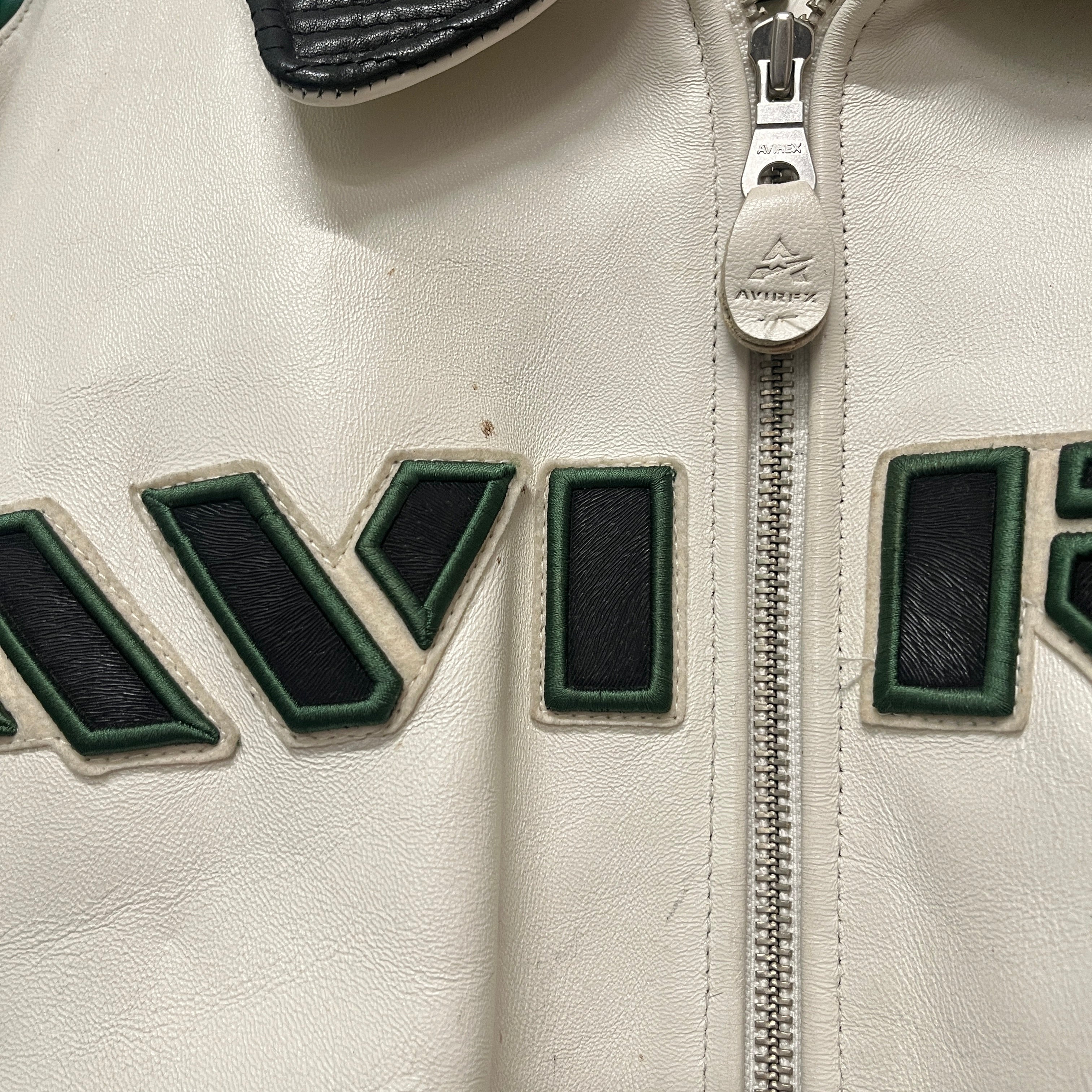 AVIREX/Leather Jkt/XXXXL/Leather/WHT/USMC TITANS view 7