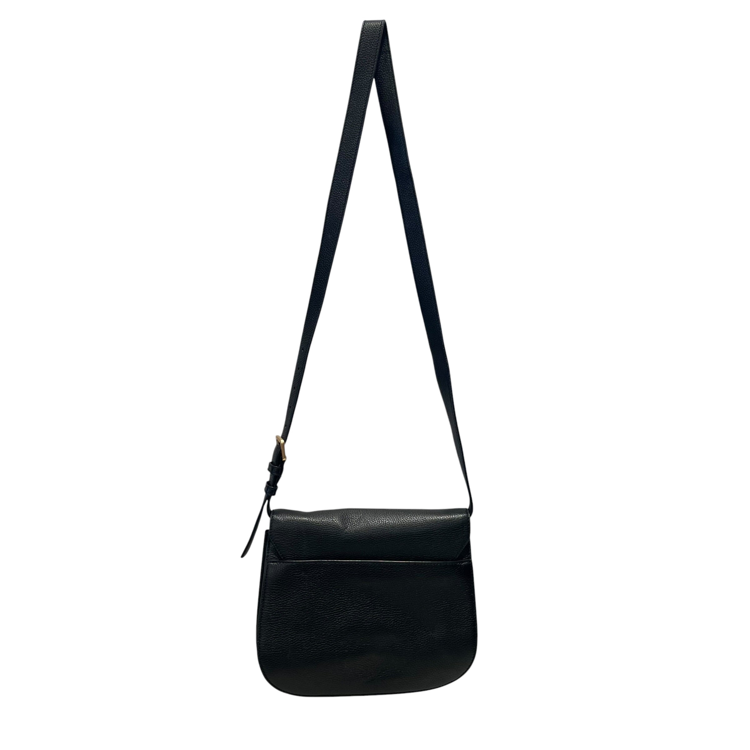 TORY BURCH/Cross Body Bag/Leather/BLK/britten flap over view 2