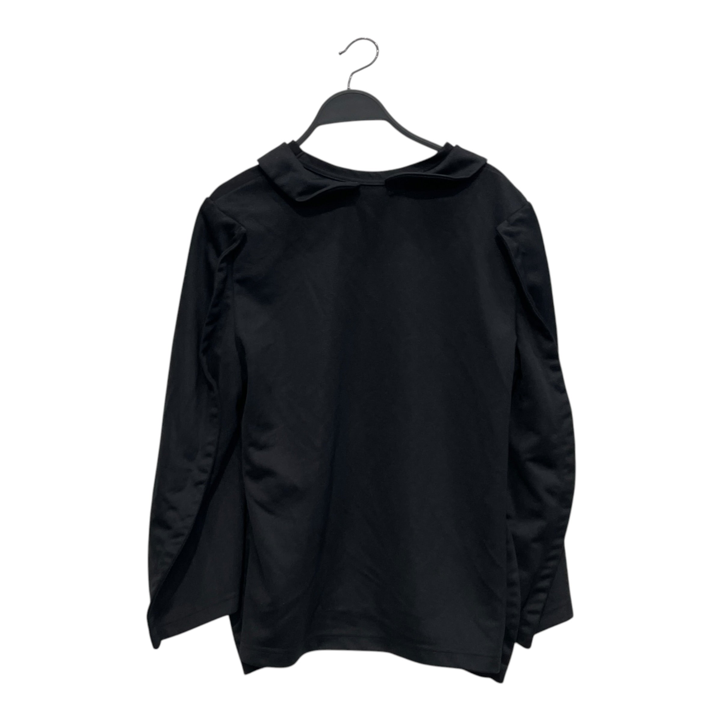 COMME des GARCONS/Blouse/L/Polyester/BLK/PETER PAN COLLAR FLARED HEM view 2