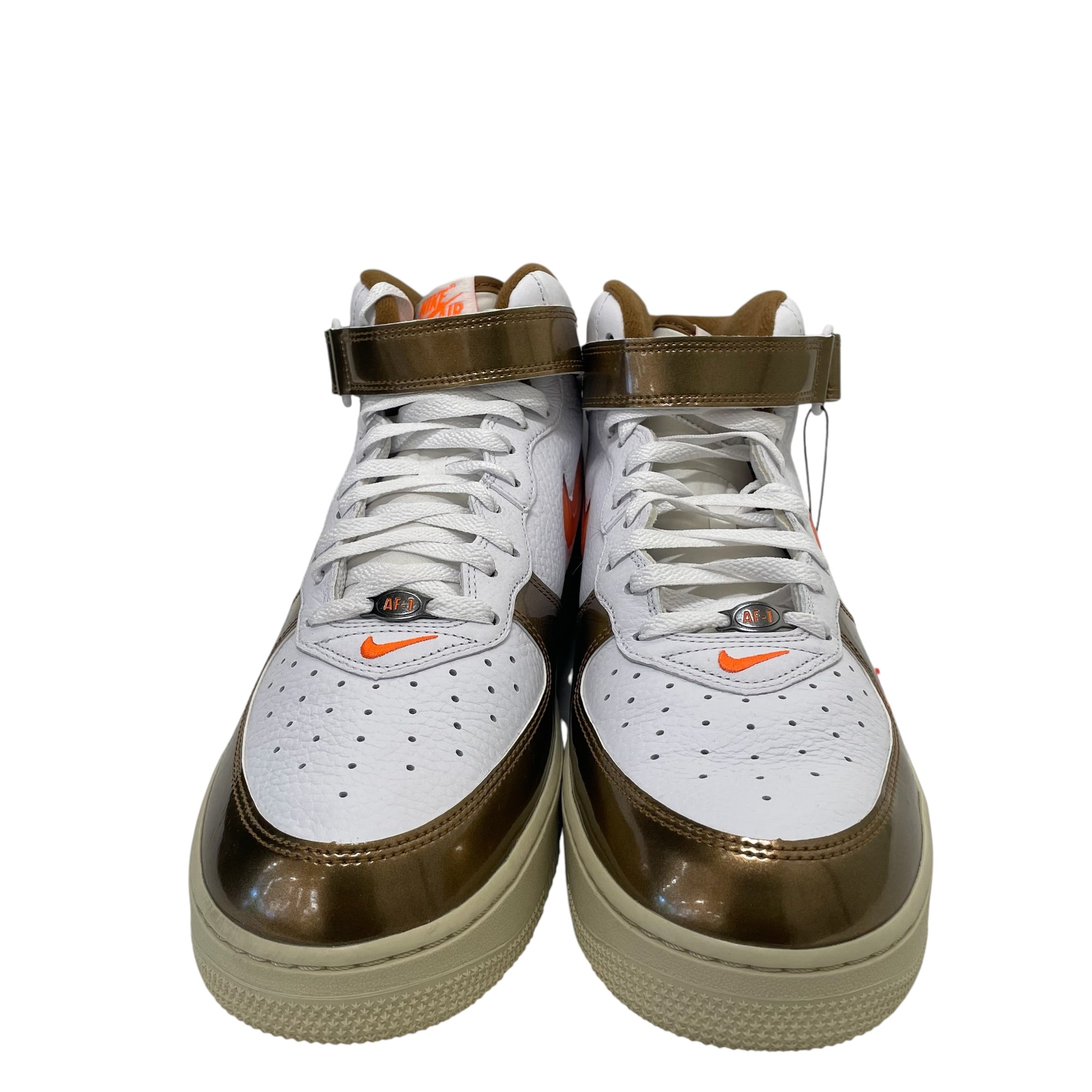 NIKE/Hi-Sneakers/US 13/GLD/air force 1 mid 2022 qs jewel view 1