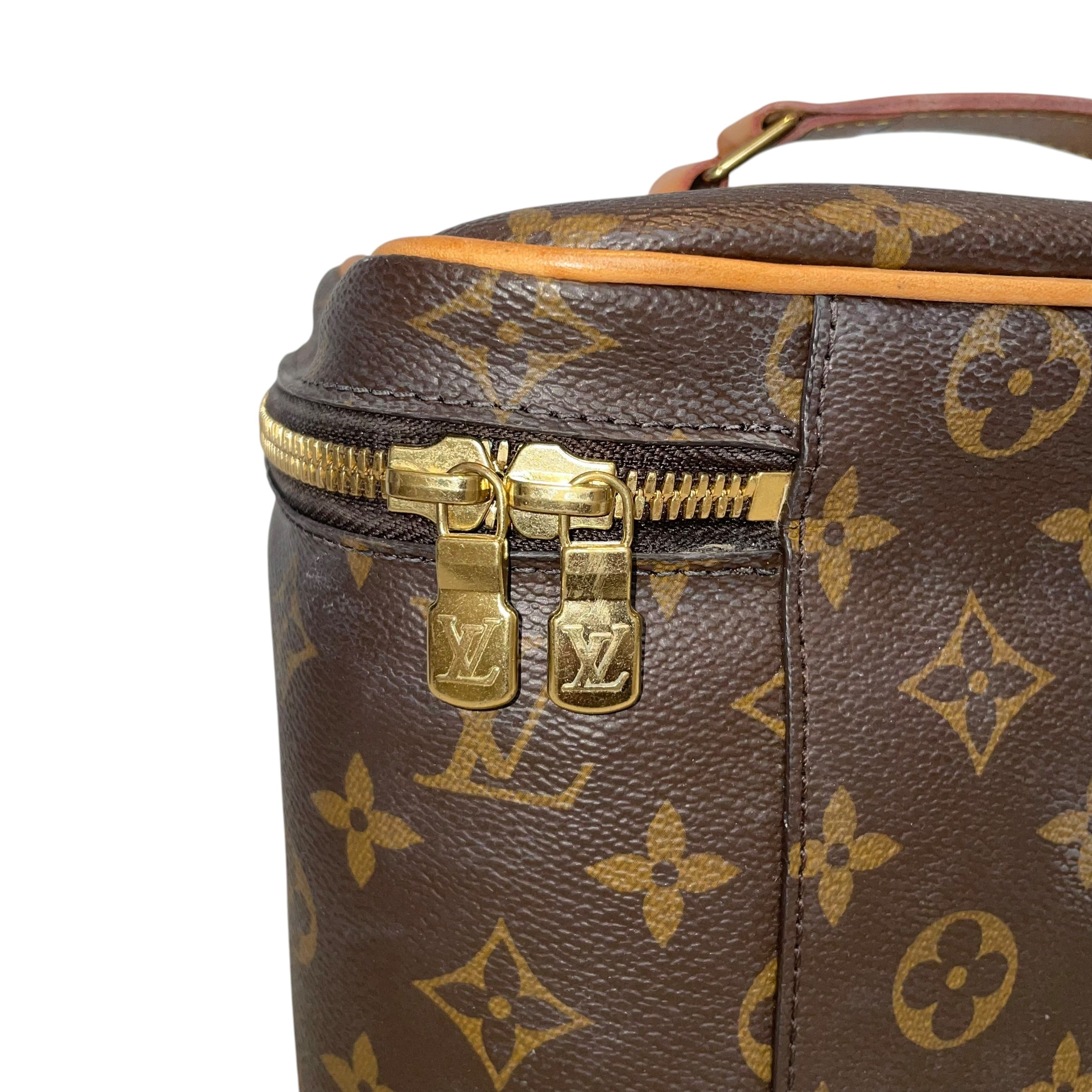 LOUIS VUITTON/Bag/Monogram/Leather/BRW/nice bb vanity case/gld hard/ view 3
