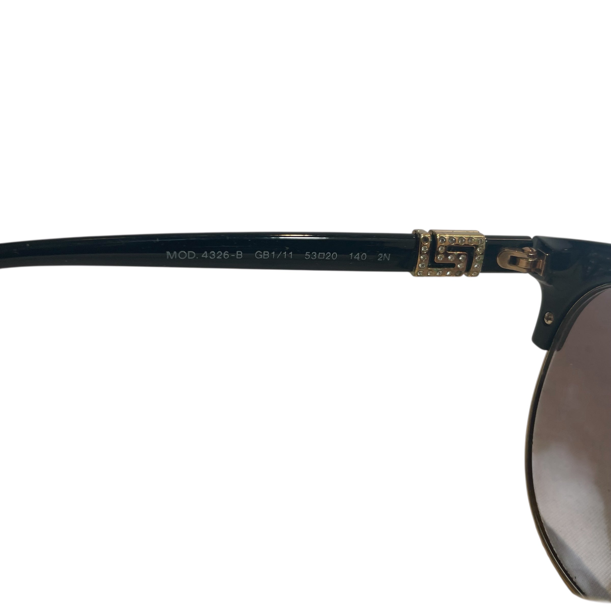 VERSACE/Sunglasses/Metal/BLK/jewel logo sides view 4