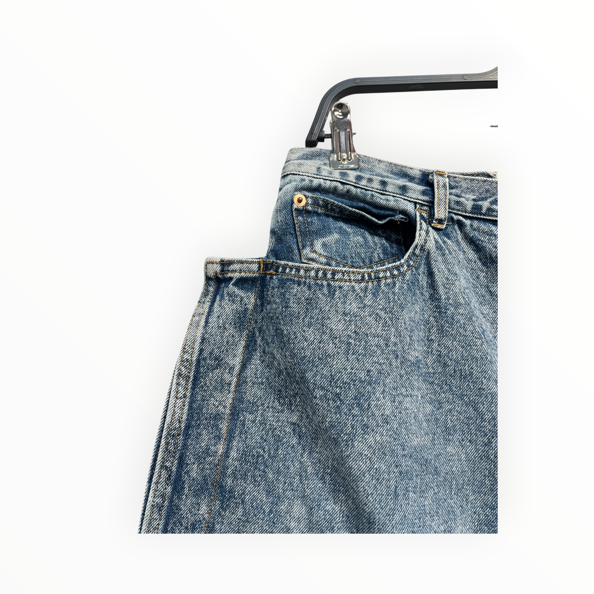 Maison Margiela/Bottoms/28/Cotton/BLU/aciud wash view 2