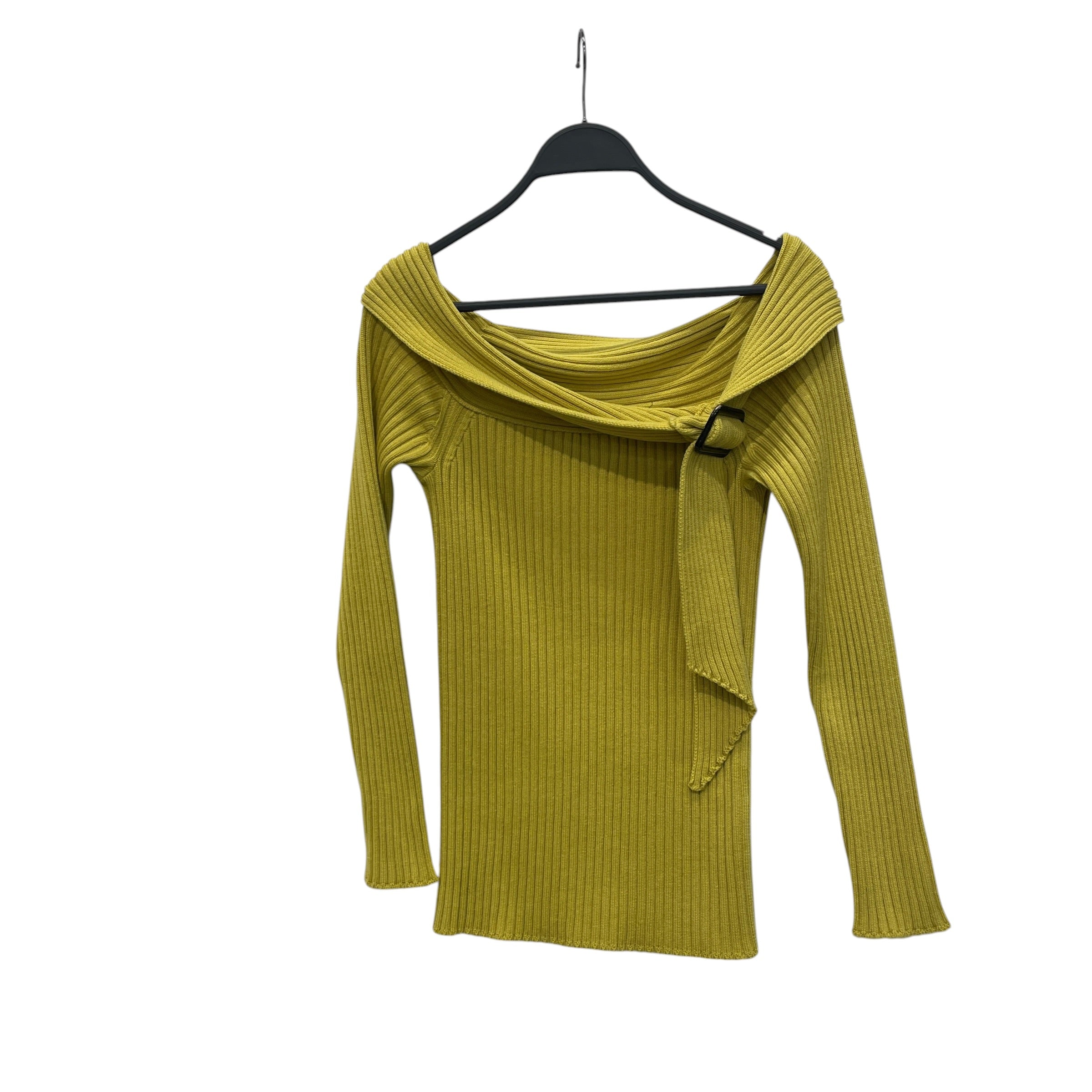 Jean Paul Gaultier/Sweater/L/Wool/GRN/BLACK  BUCKLE AT NECKLINE view 1