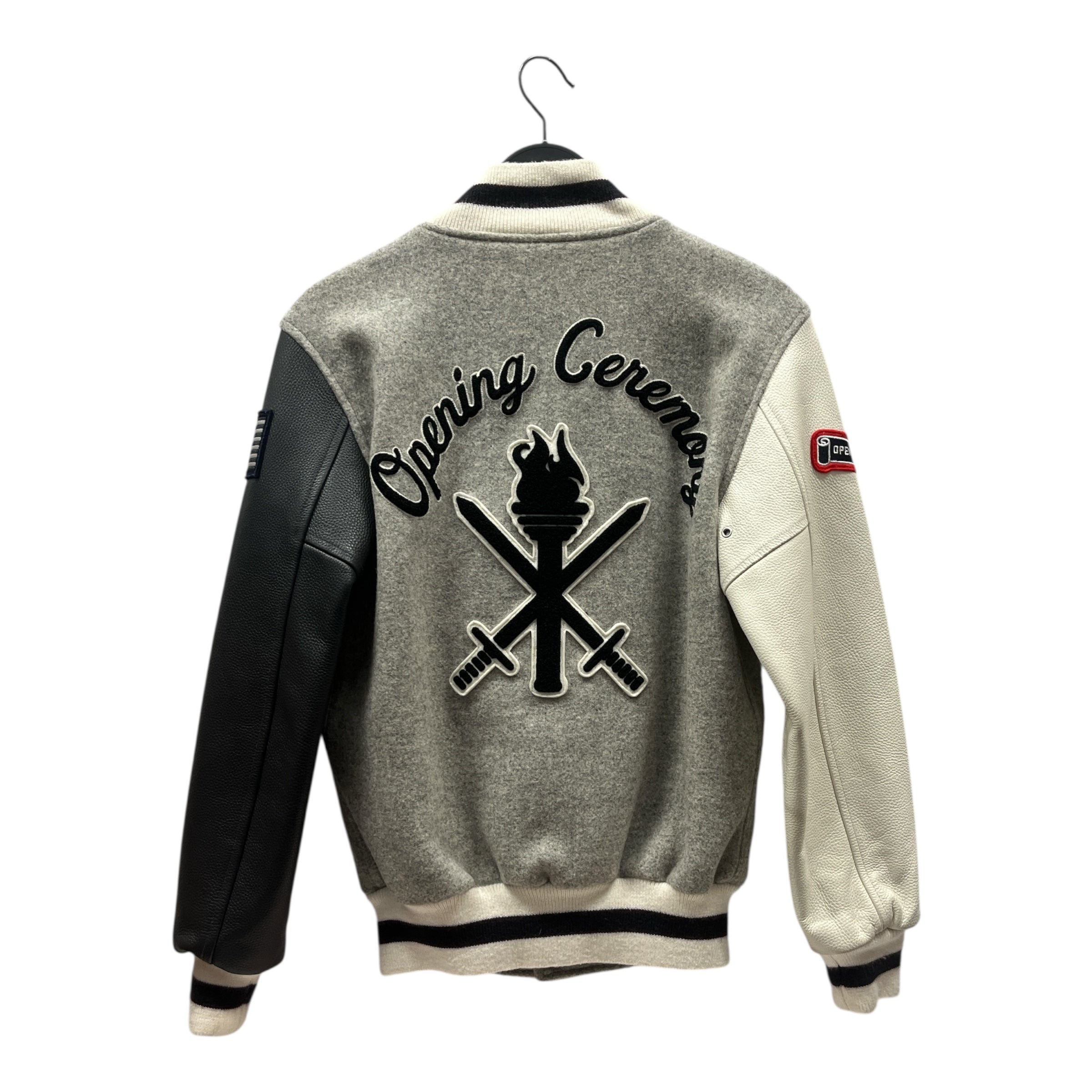 OPENING CEREMONY/Jacket/XS/Wool/GRY/Graphic/Wool OC Classic Varsity view 2