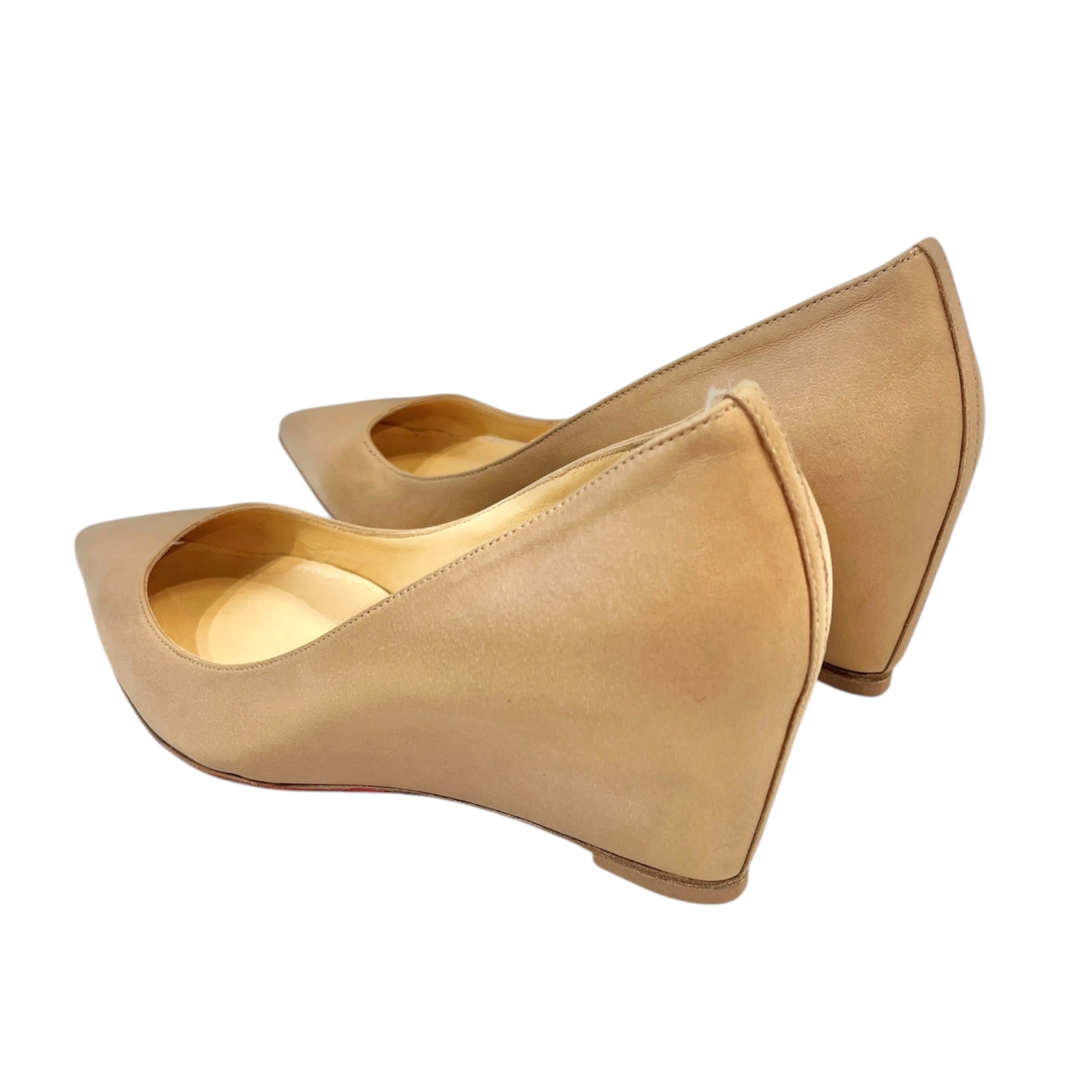 Christian Louboutin/Heels/Leather/BEG/Wedge Heel/PIPINA 55MM WEDGE view 2