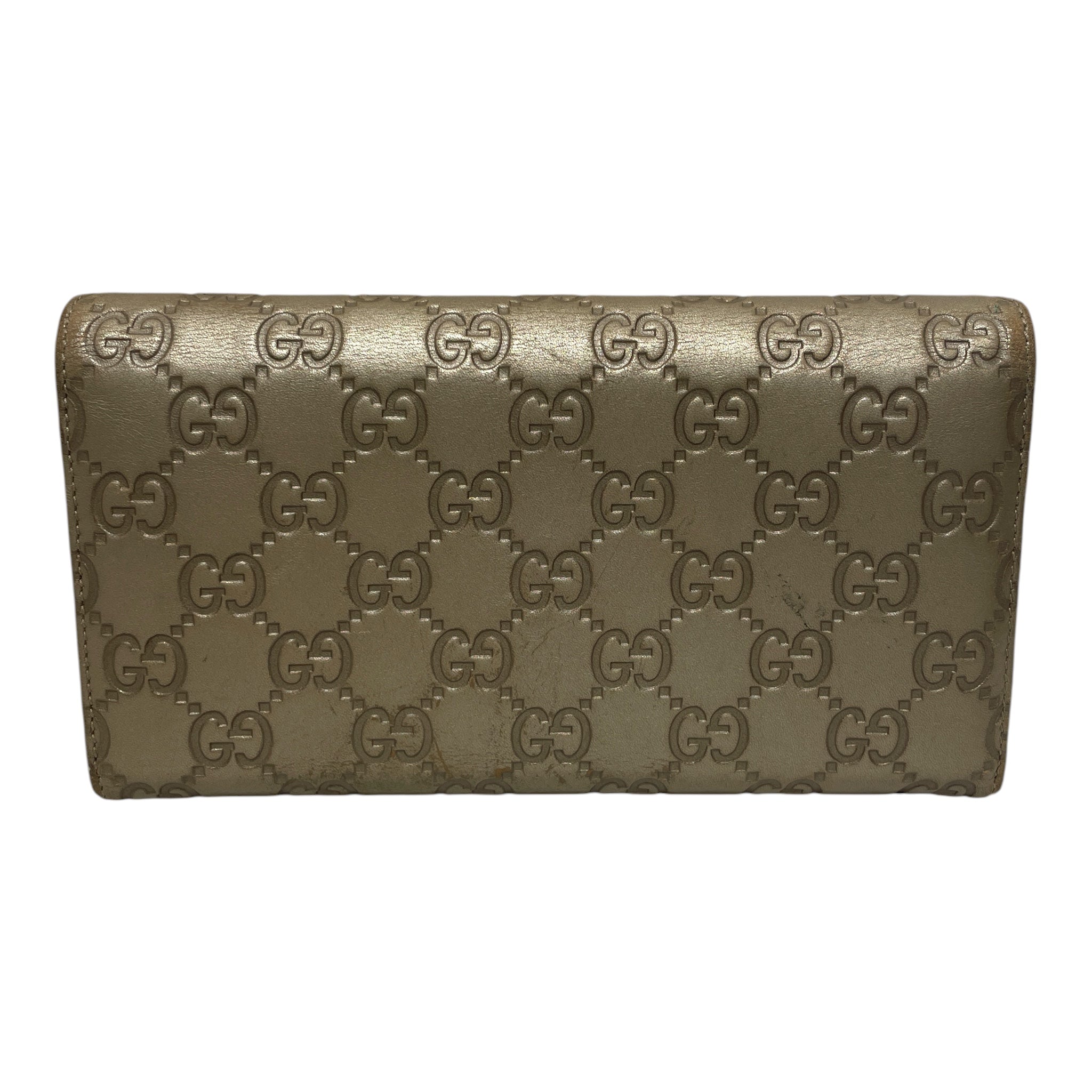GUCCI/Long Wallet/Monogram/Leather/BEG/L's/GUCCISSAMA HEART WALLET view 3
