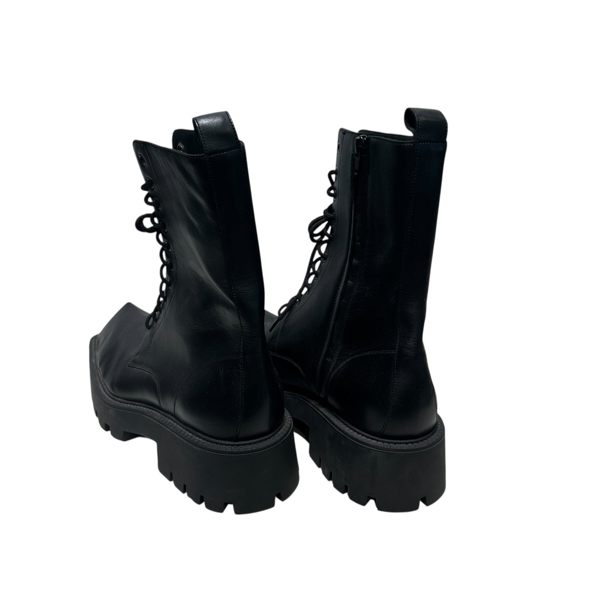 BALENCIAGA/Lace Up Boots/EU 45/Leather/BLK/RHINO BOOT view 2