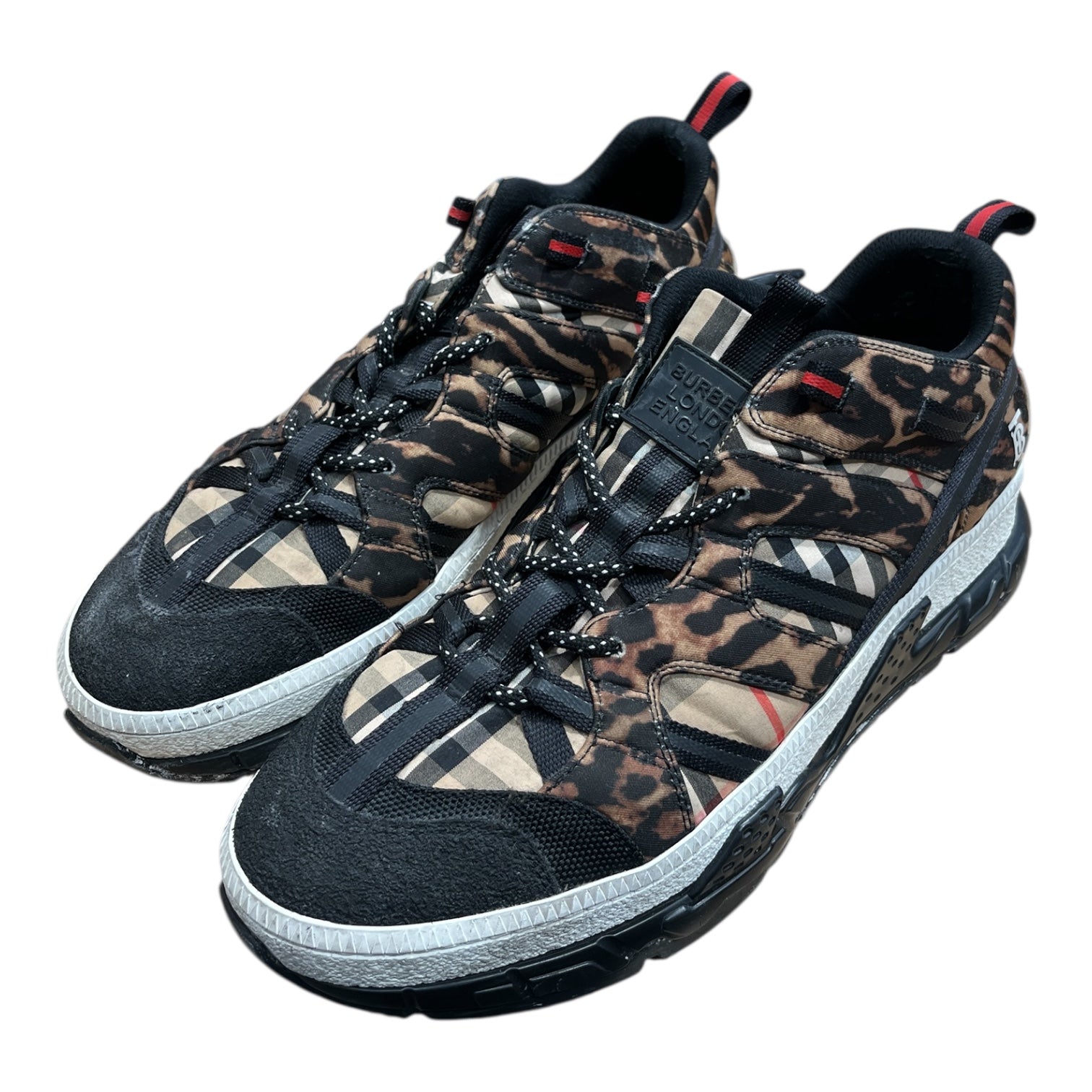 BURBERRY LONDON/Low-Sneakers/EU 45/Animal Pattern/BLK/UNION view 1
