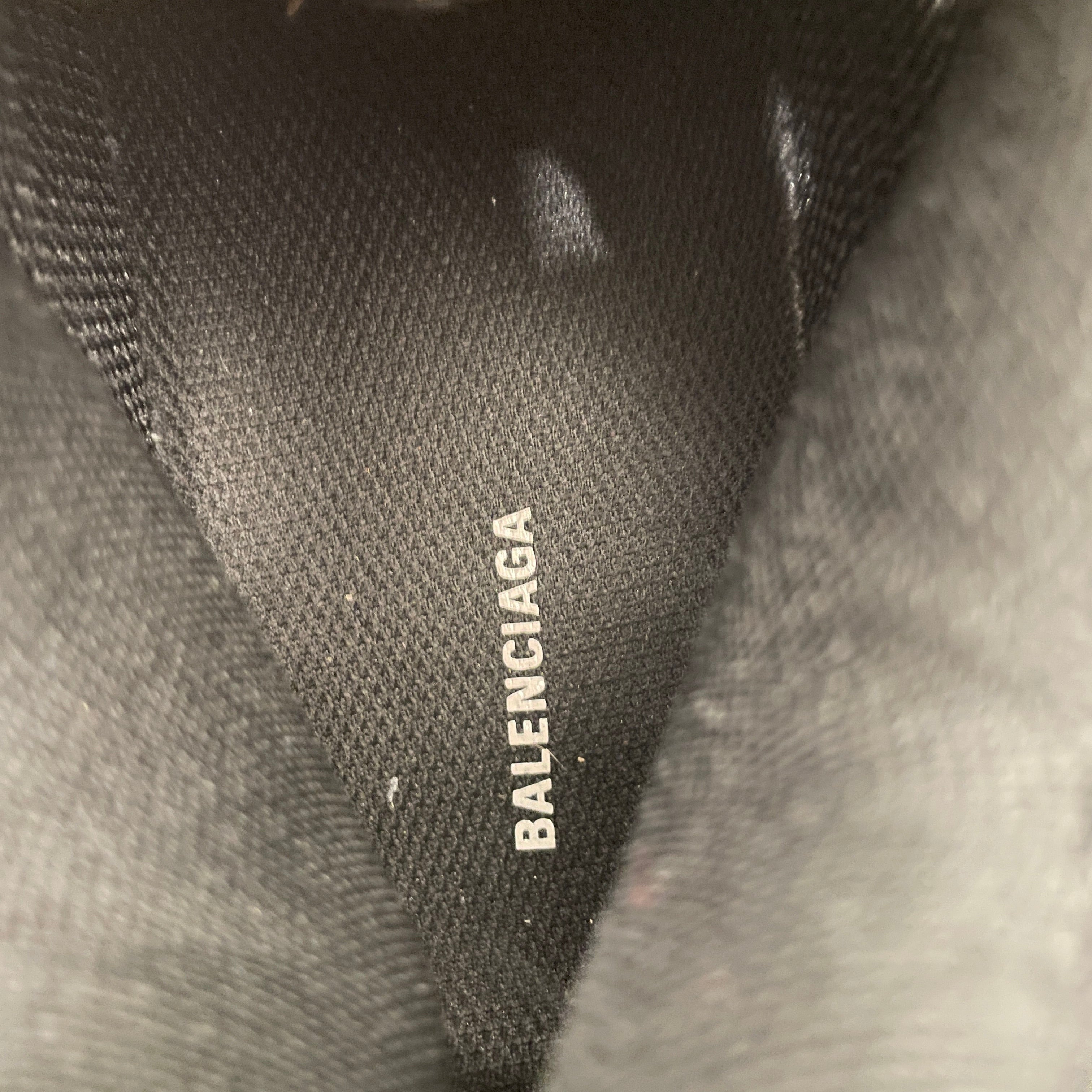 BALENCIAGA/Low-Sneakers/US 10/Cotton/BLK/TRIPLE S BLACK YELLOW FLUO view 3