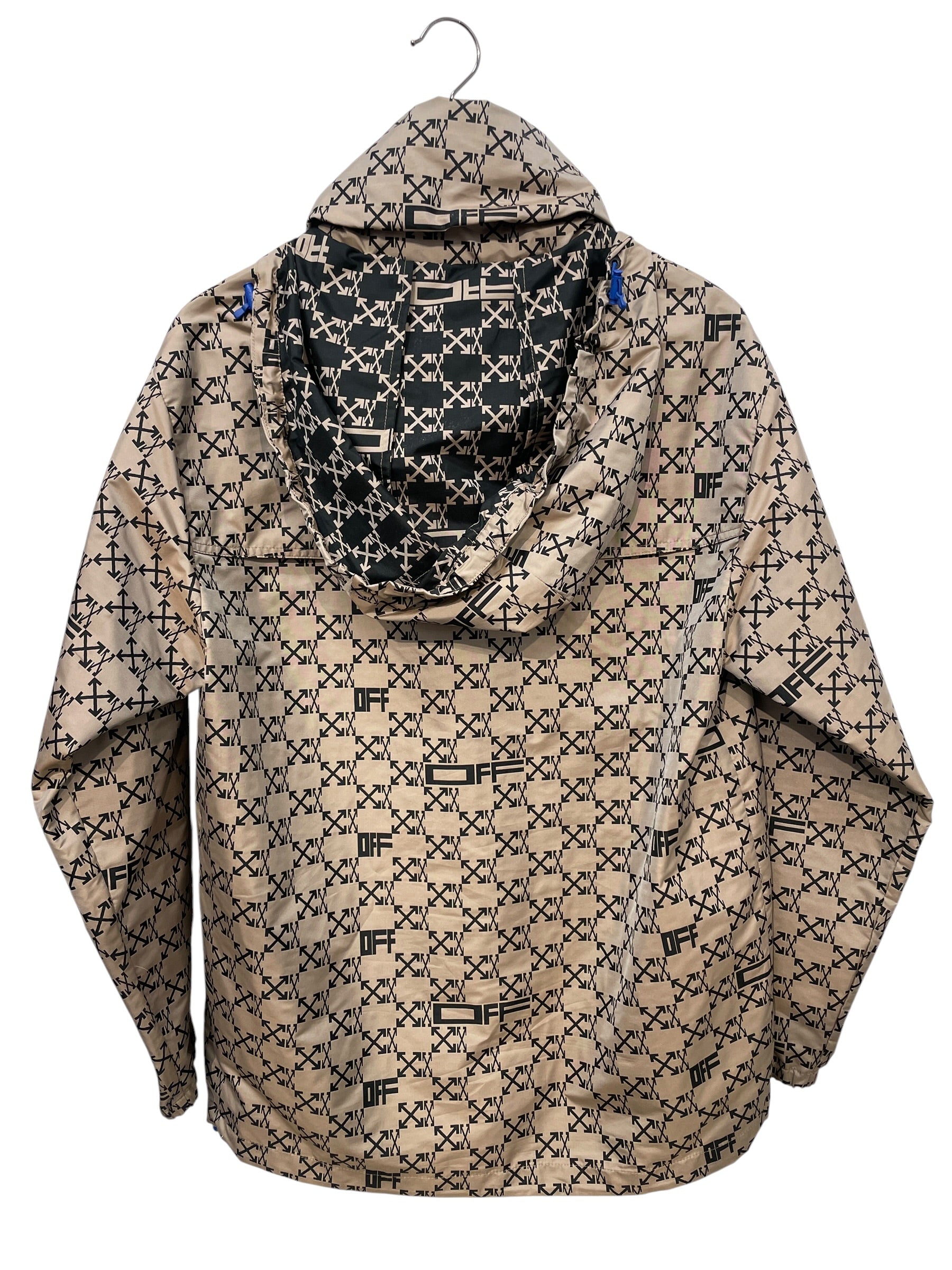 OFF-WHITE/Windbreaker/XS/Nylon/KHK/All Over Print/monogram wndbreaker view 2