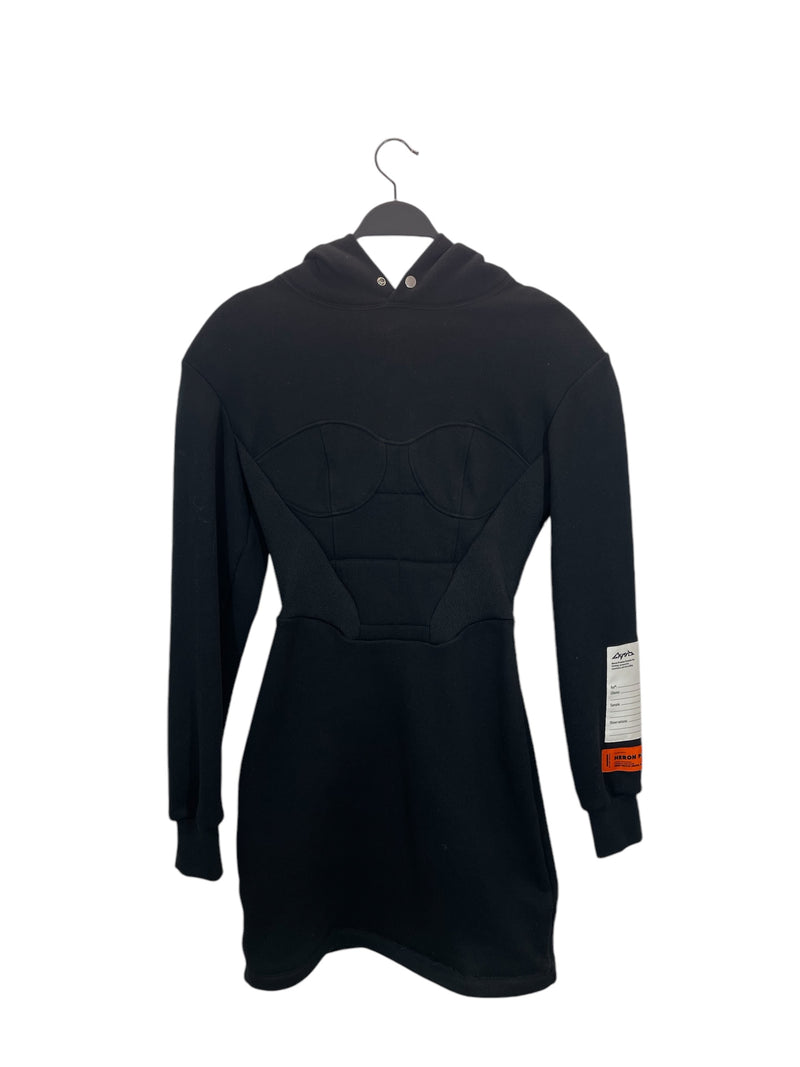 HERON PRESTON/Sweater/M/Cotton/BLK/CORSET SWEATER