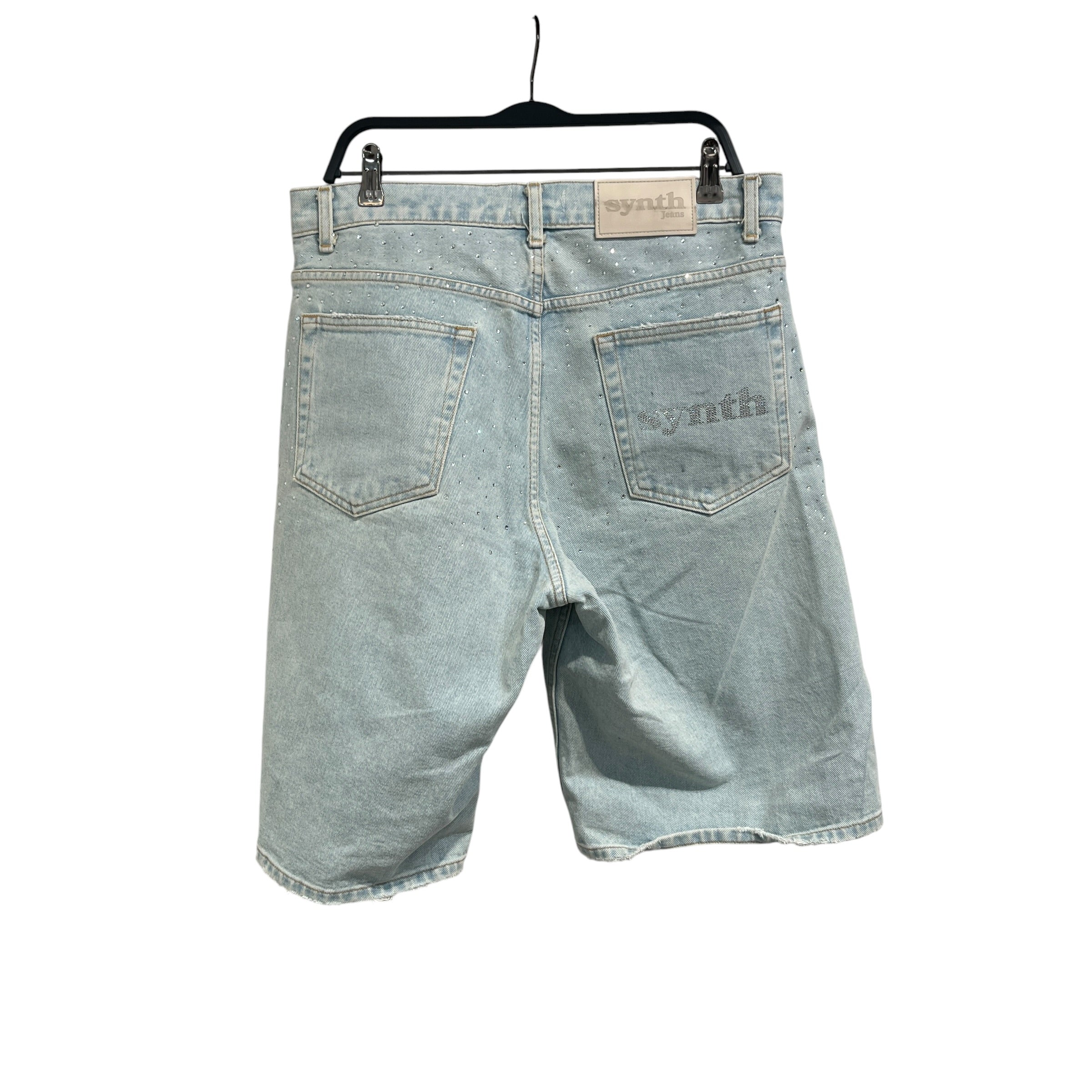 synth/Shorts/30/Denim/IDG/rhinestone view 2