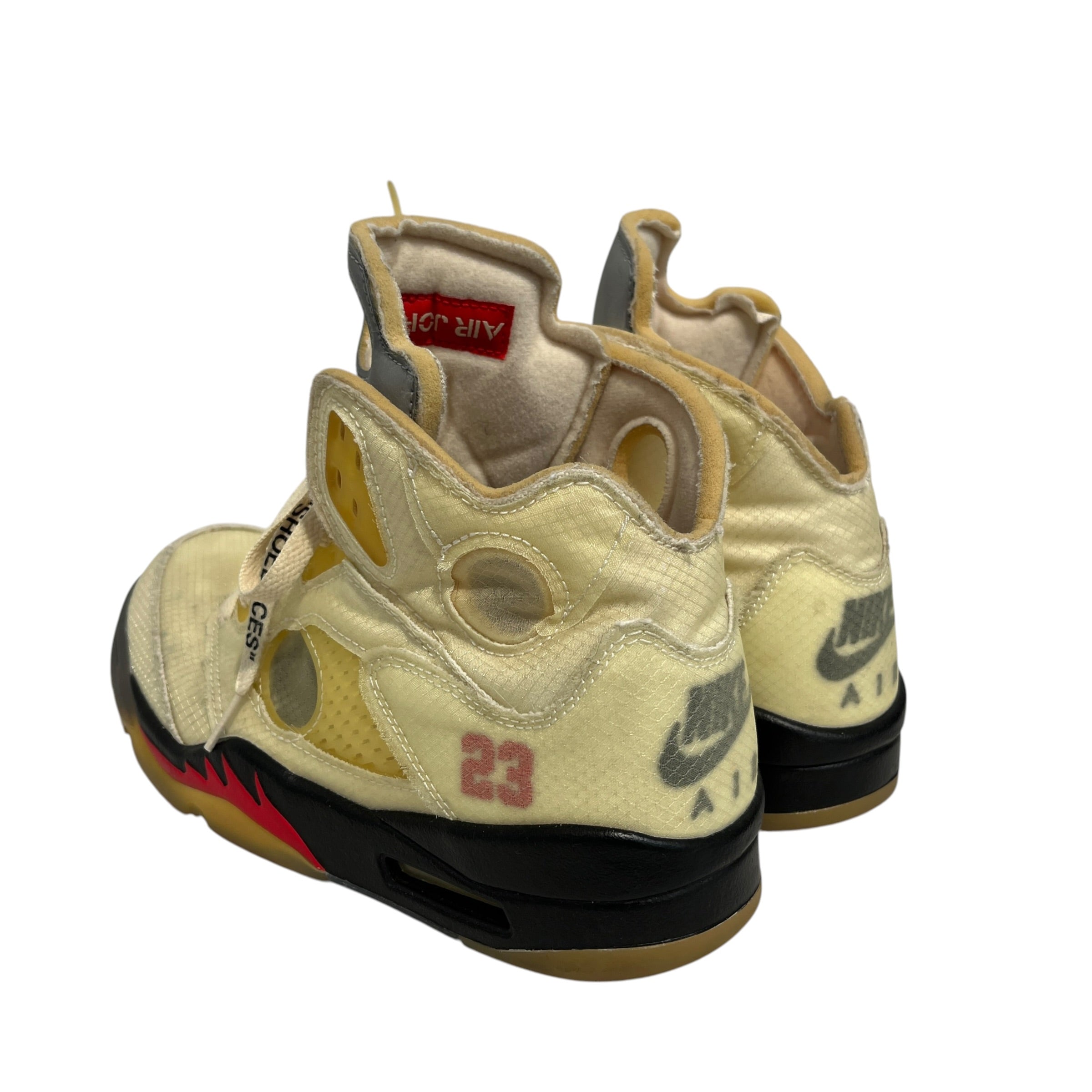 NIKE/OFF-WHITE/Hi-Sneakers/US 8/Polyester/CRM/Muslin 5's view 2