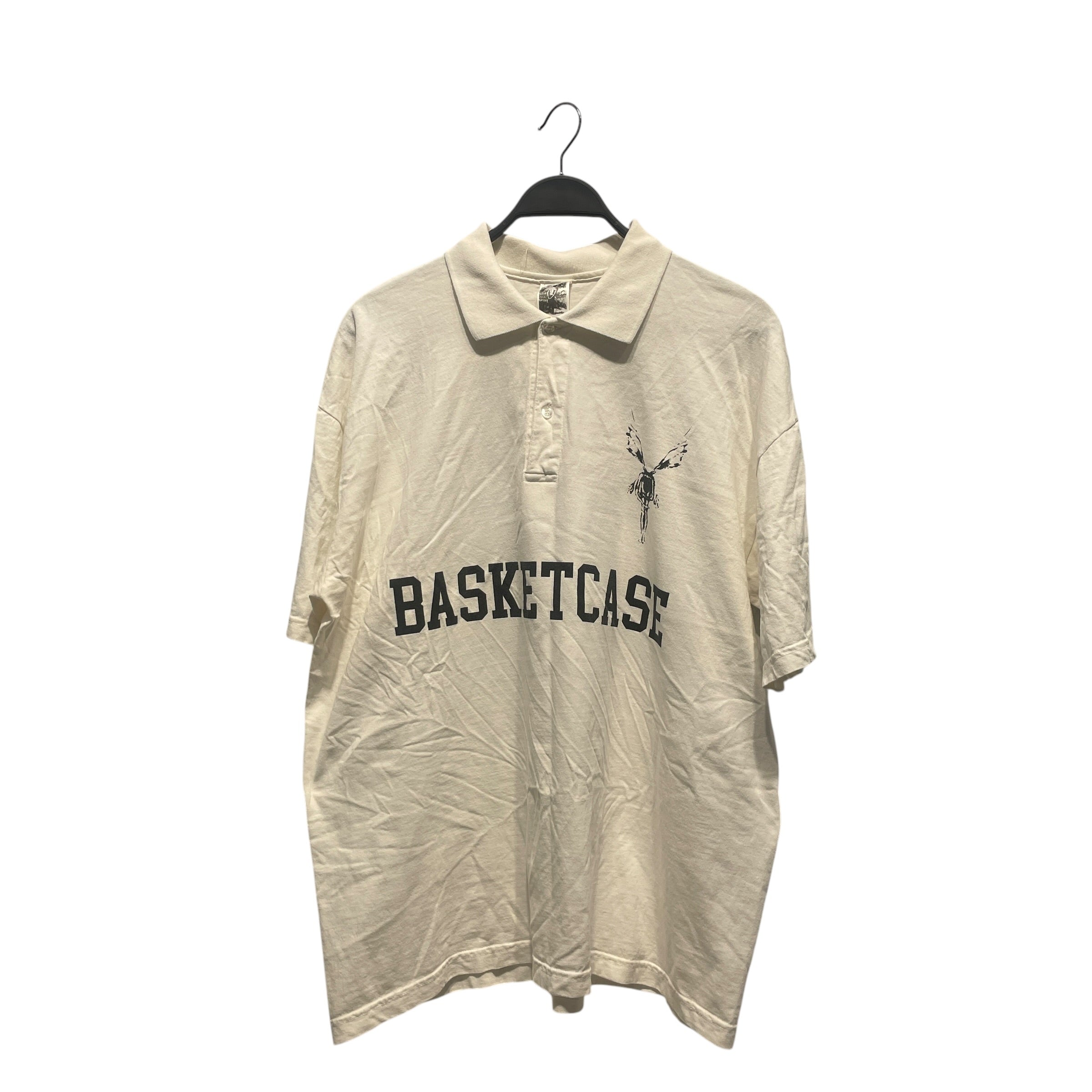 basketcase gallery/T-Shirt/XL/Cotton/WHT/Graphic/basketcase polo view 1