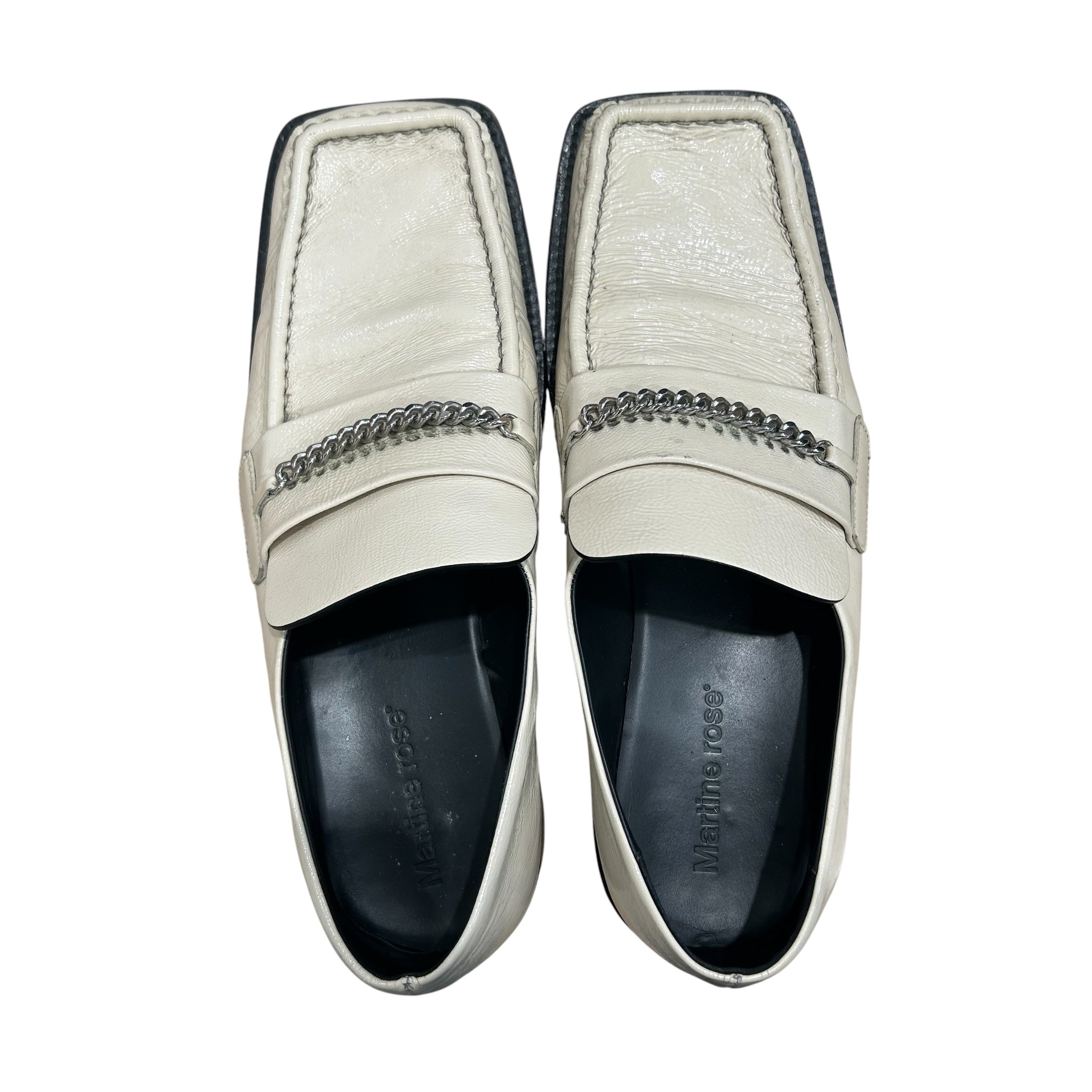 MARTINE ROSE/Loafers/US 12/WHT/ view 3