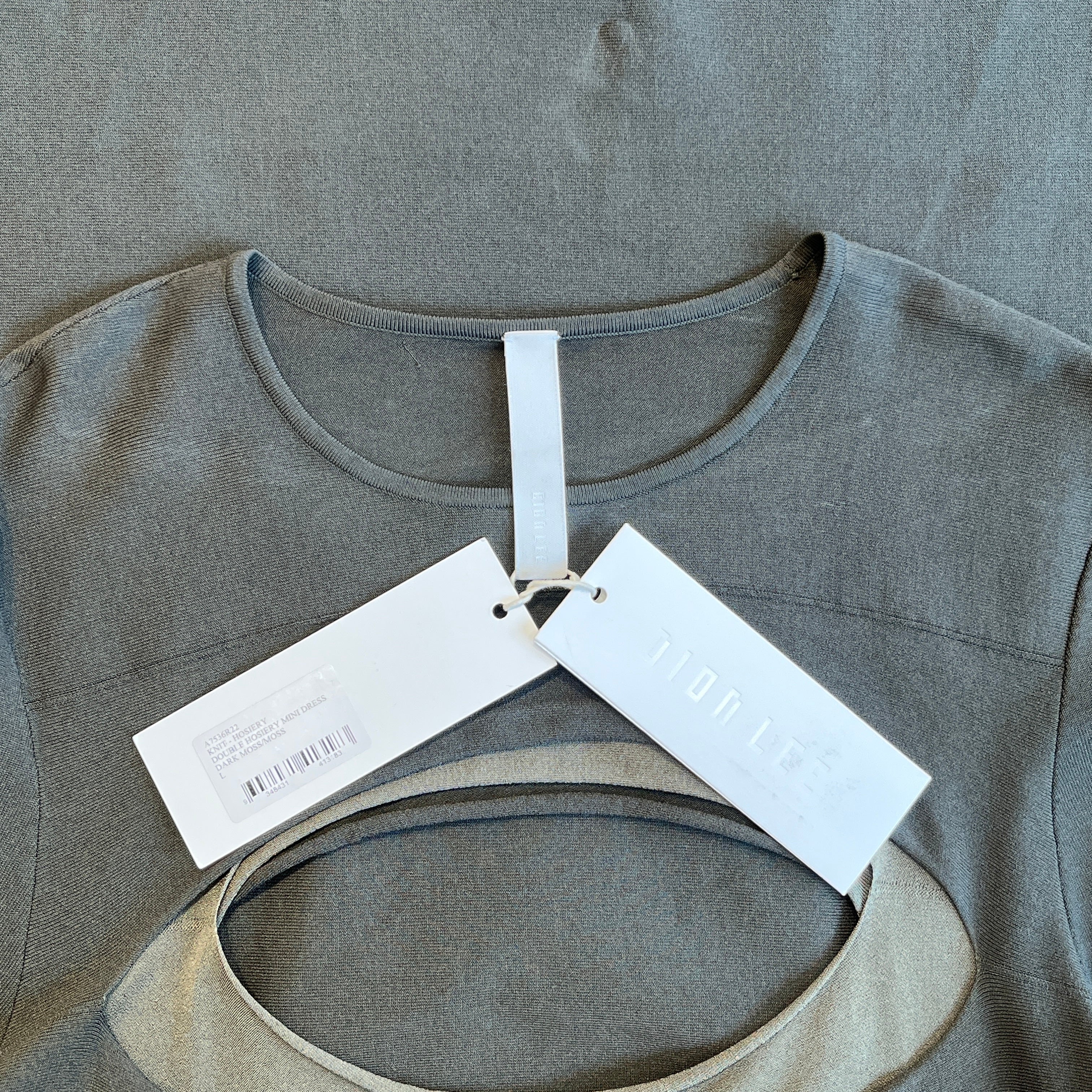 DION LEE/LS Dress/L/Cotton/GRN/CUTOUT DRESS view 3