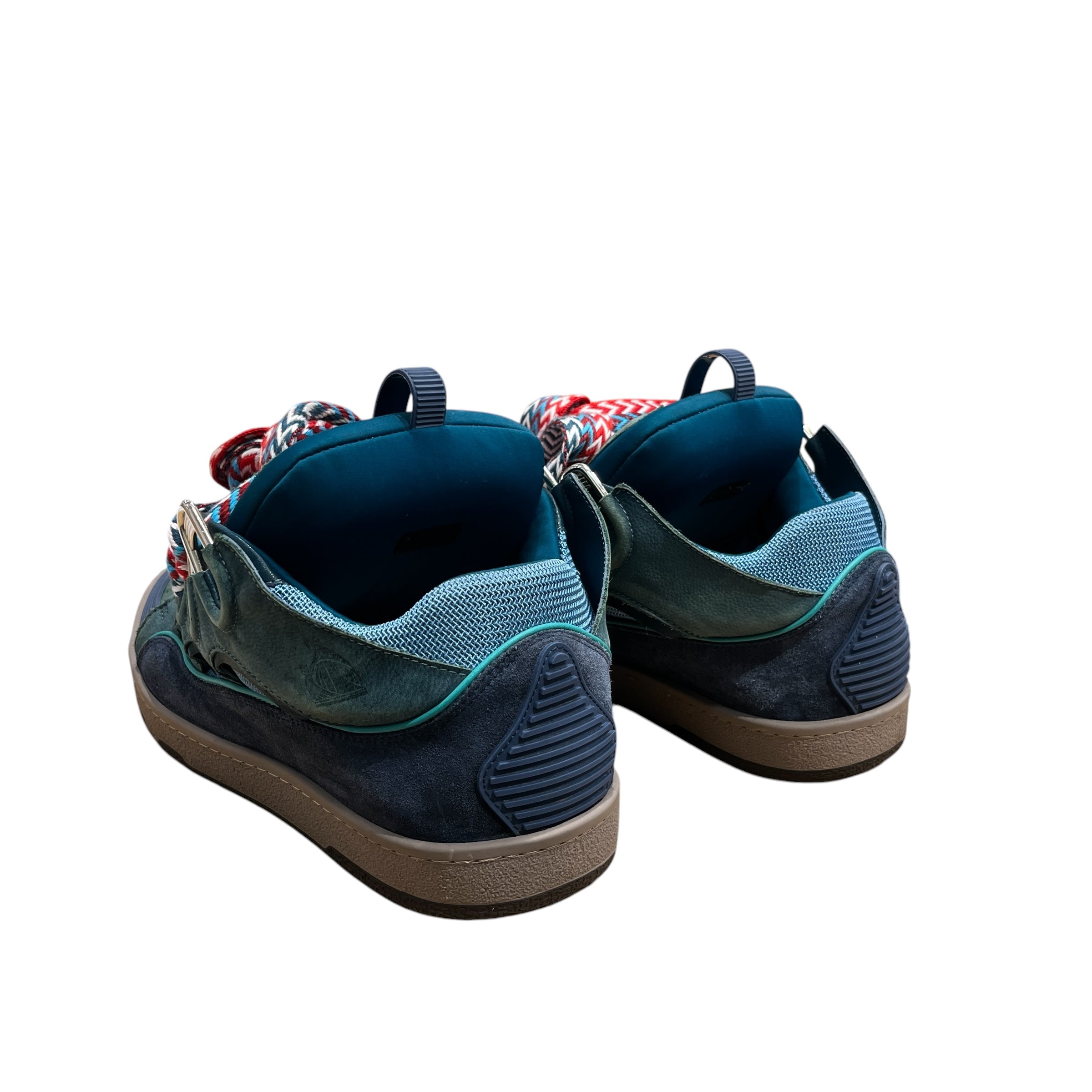LANVIN/Low-Sneakers/EU 45/Suede/BLU/CURB "TAURUS BLUE' view 2