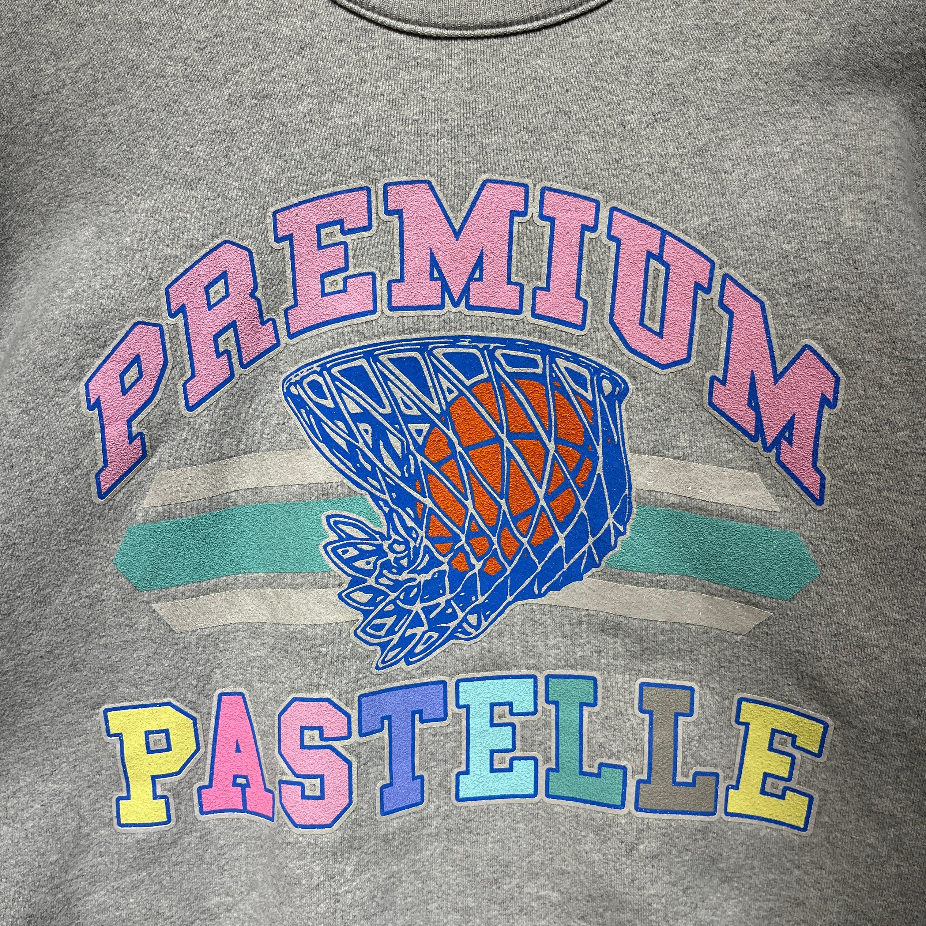 Pastelle/Sweater/L/Cotton/GRY/Premium Pastelle Cropped Crew view 5