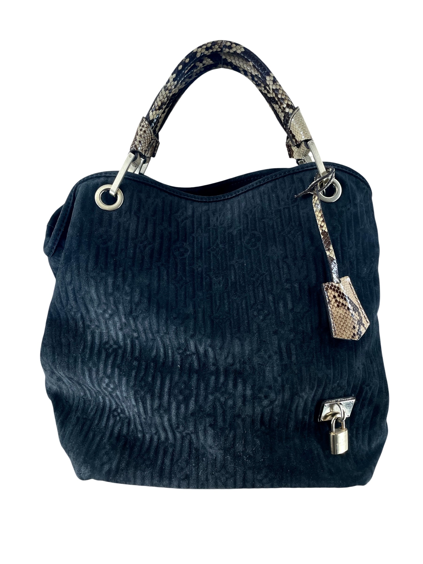 LOUIS VUITTON/Bag/Monogram/Suede/BLK/AW 2006 view 1