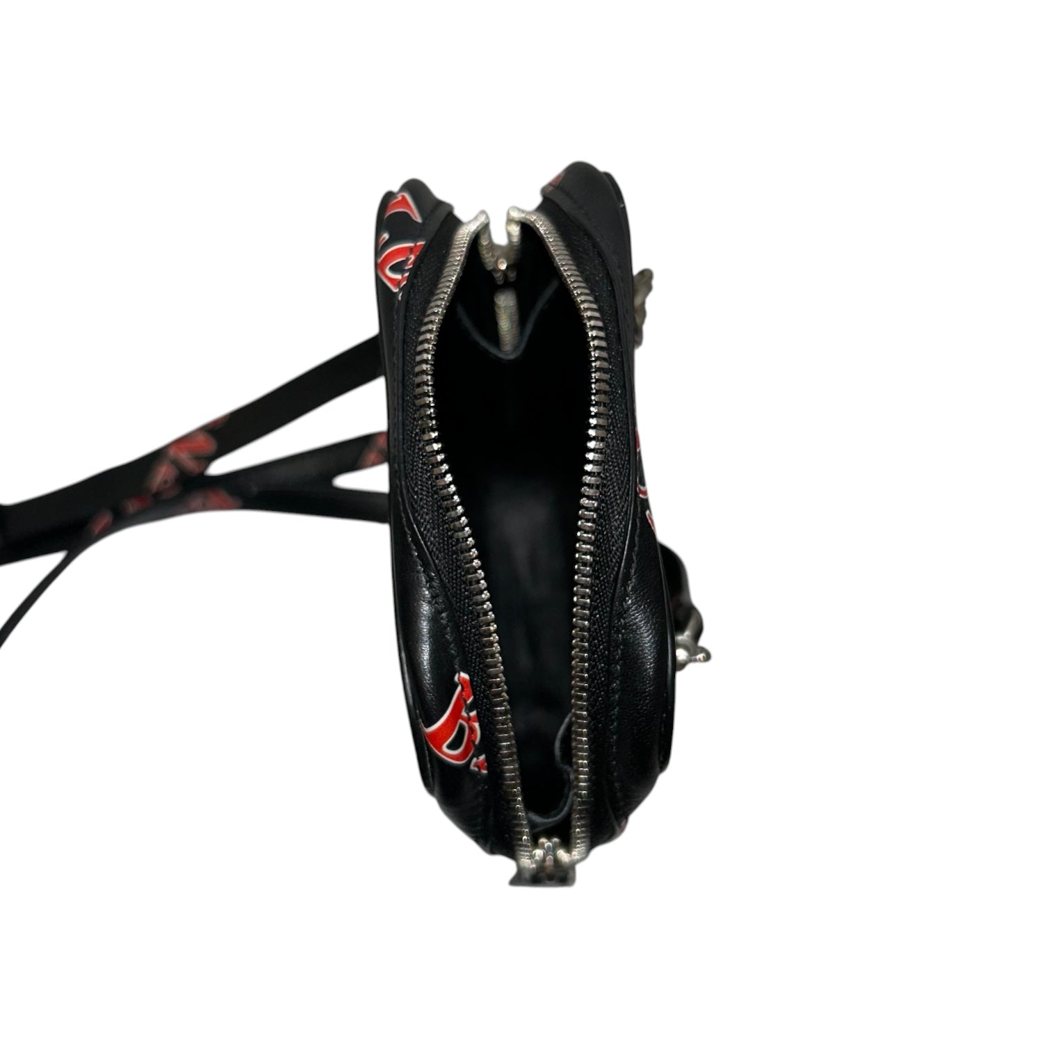 BALENCIAGA/Cross Body Bag/All Over Print/Leather/BLK/All Over Print view 3