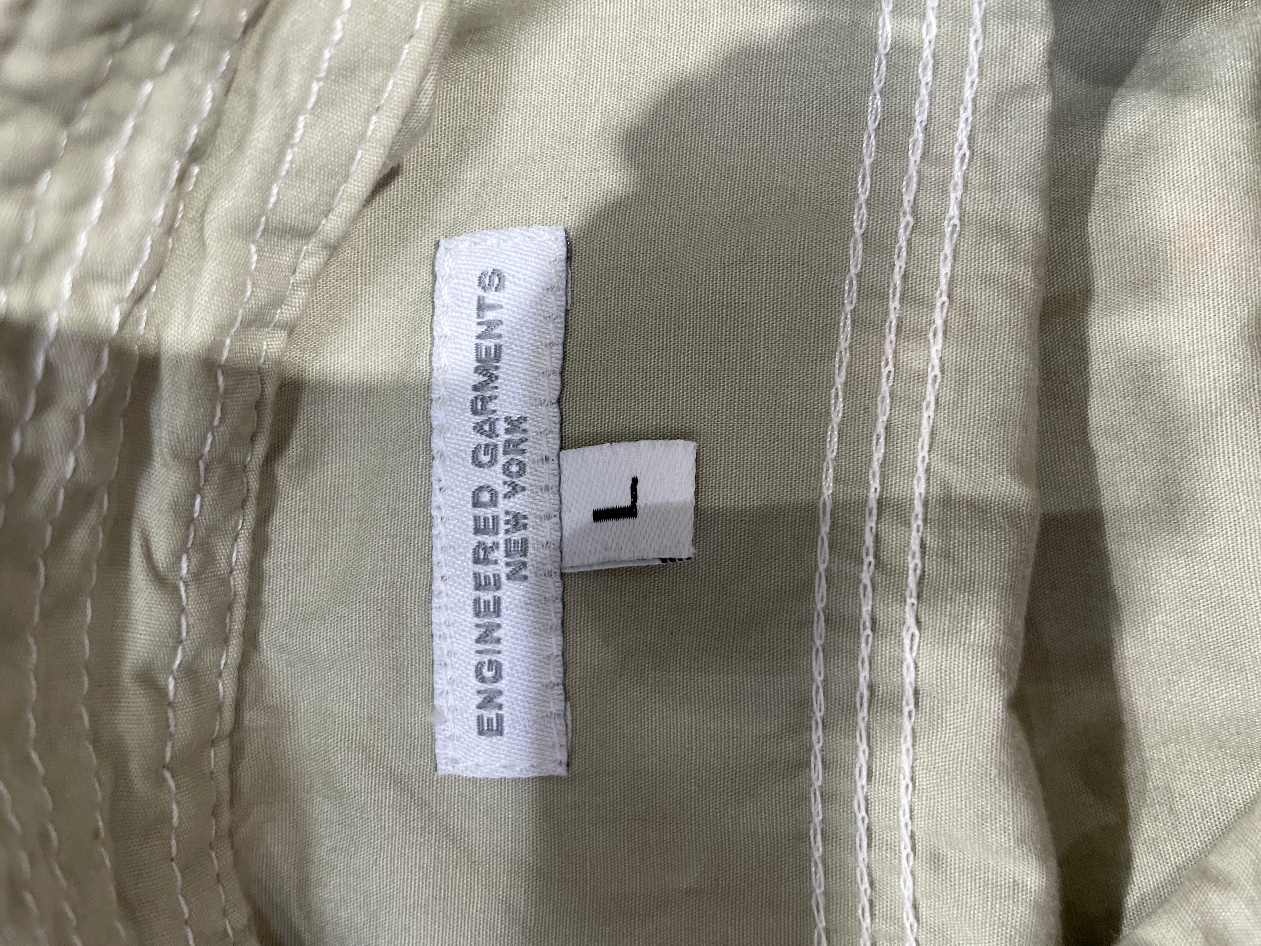 Engineered Garments/LS Shirt/L/Cotton/GRN/UPSIDE DOWN POCKET BUTTON UP view 3
