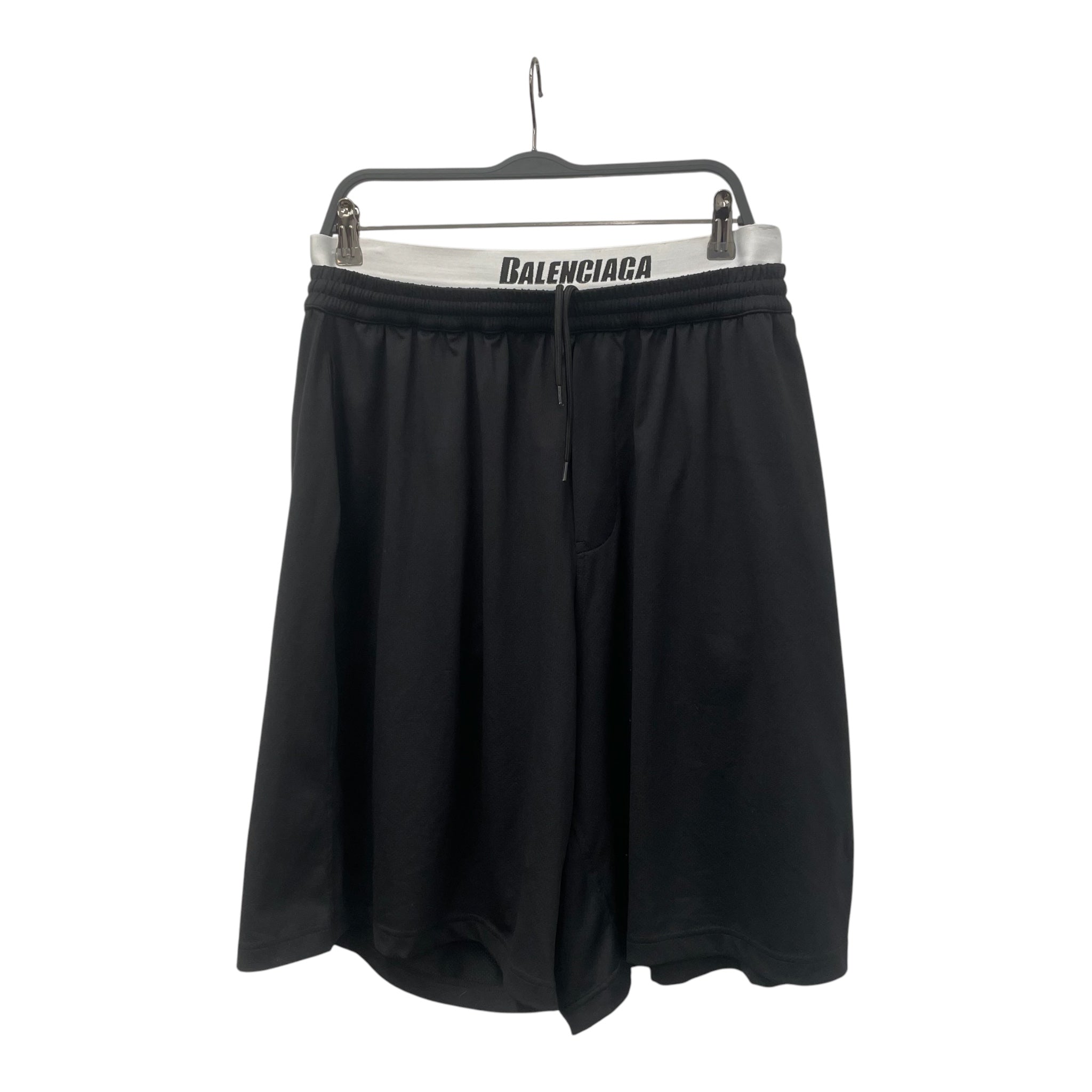 BALENCIAGA/Shorts/XL/Nylon/BLK/WHITEWAISTBAND view 1