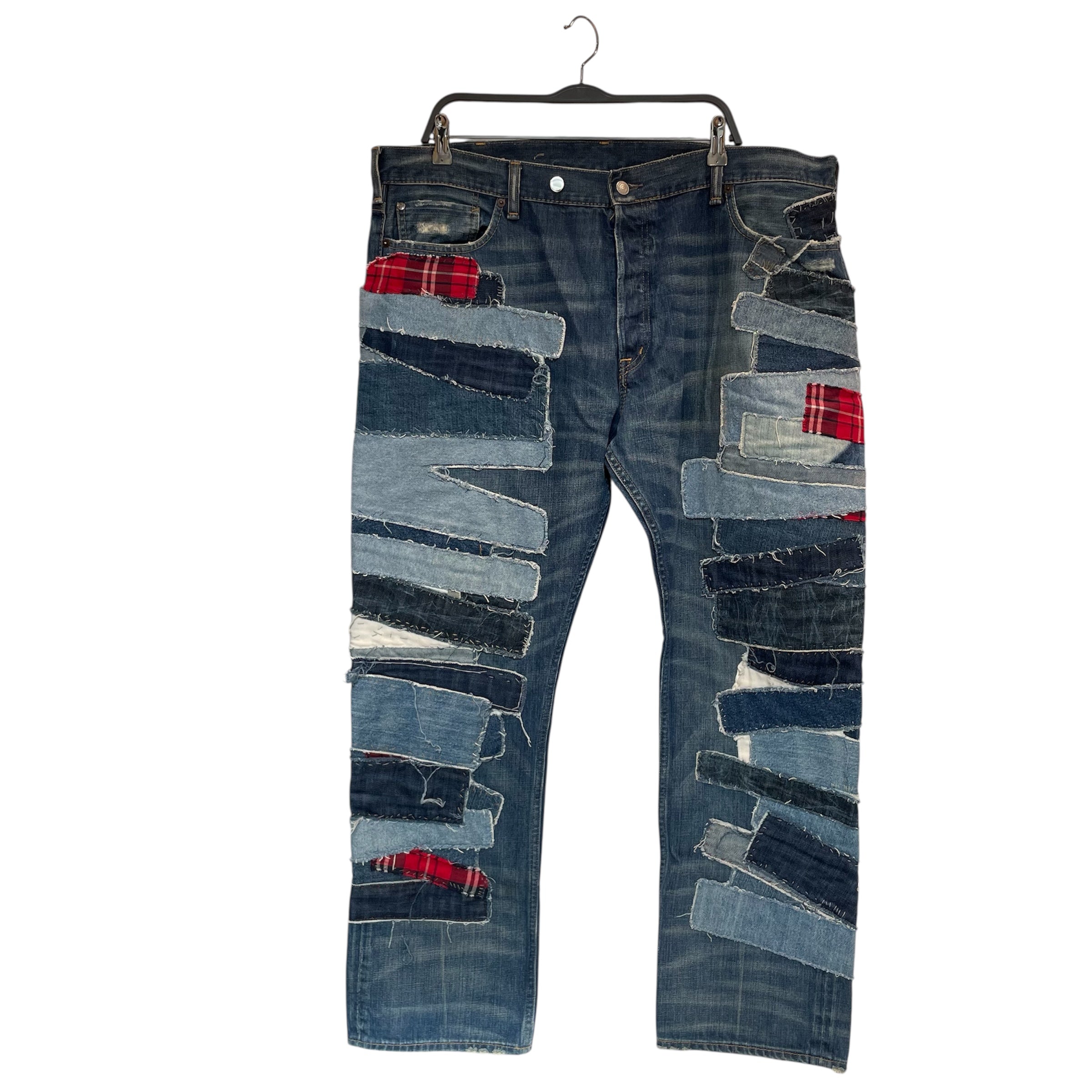 Denim & Supply Ralph Lauren/Pants/42/Cotton/BLU/Patchwork Denim view 1