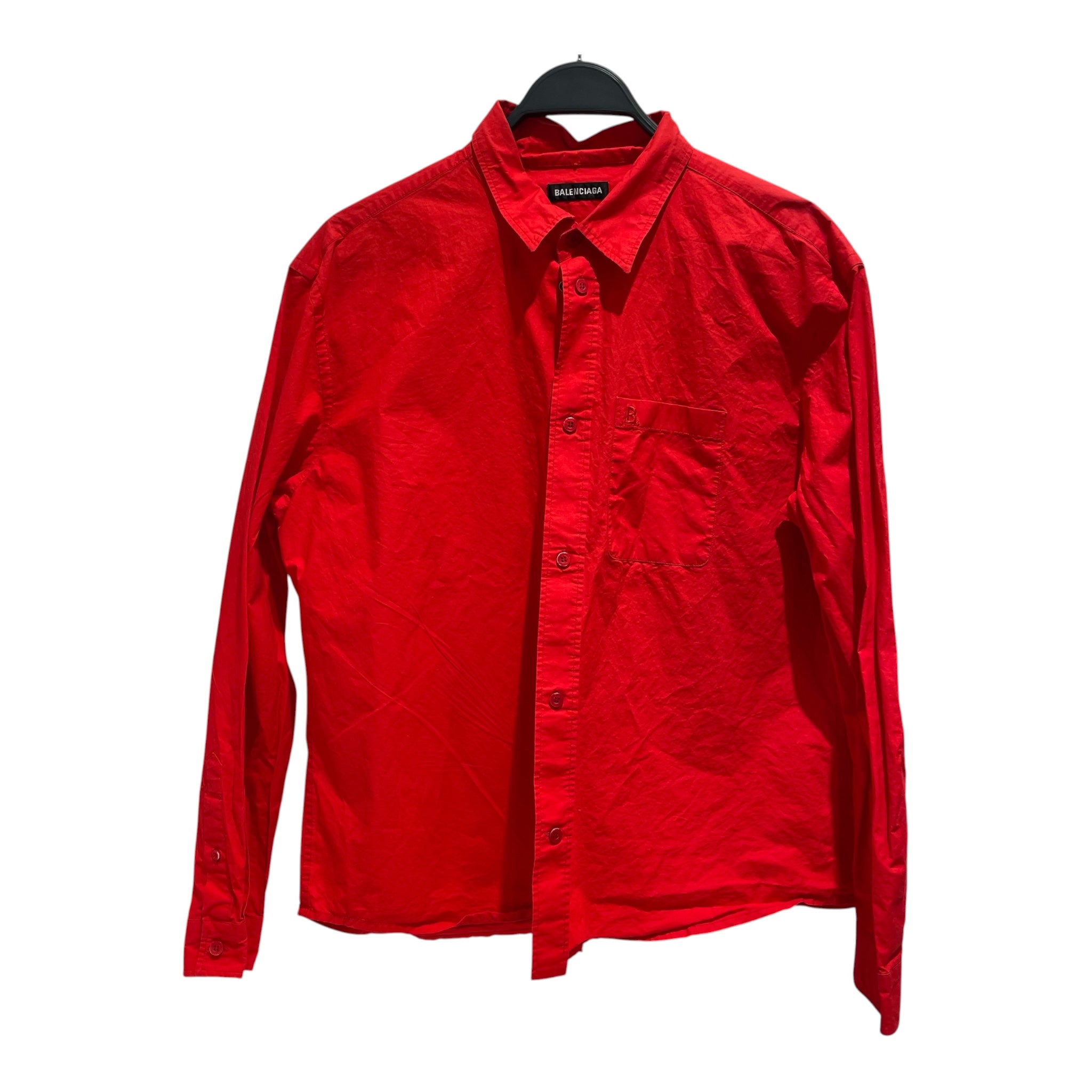 BALENCIAGA/LS Shirt/42/Cotton/RED/ view 1