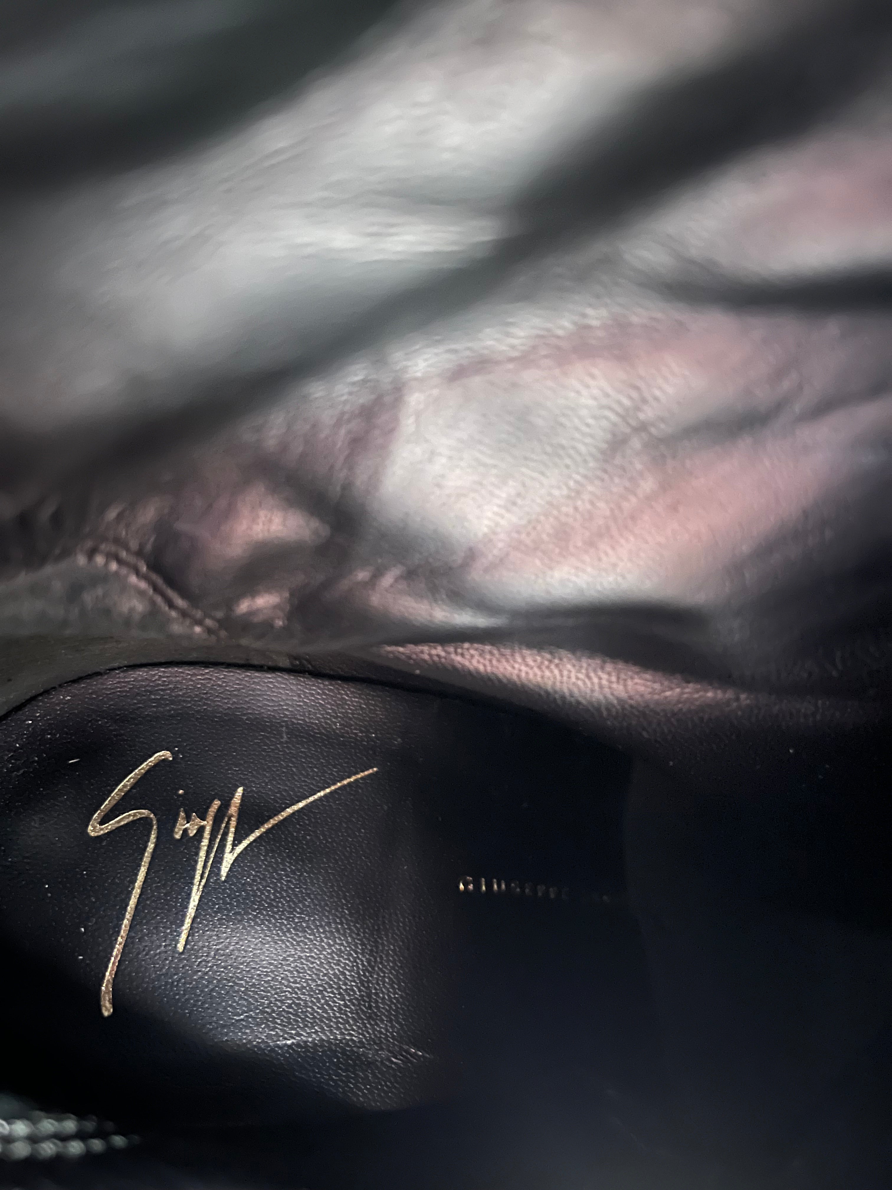 Giuseppe Zanotti/Long Boots/EU 38/Glitter/Suede/BLK/ view 3
