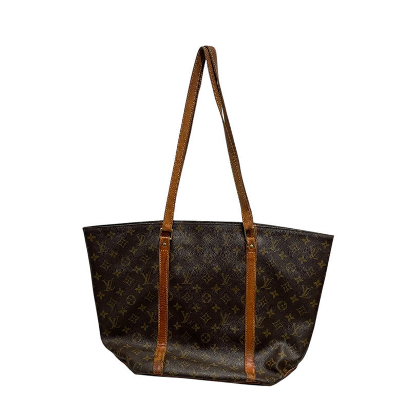 LOUIS VUITTON/Tote Bag/Monogram/Leather/BRW/CANVAS TOTE